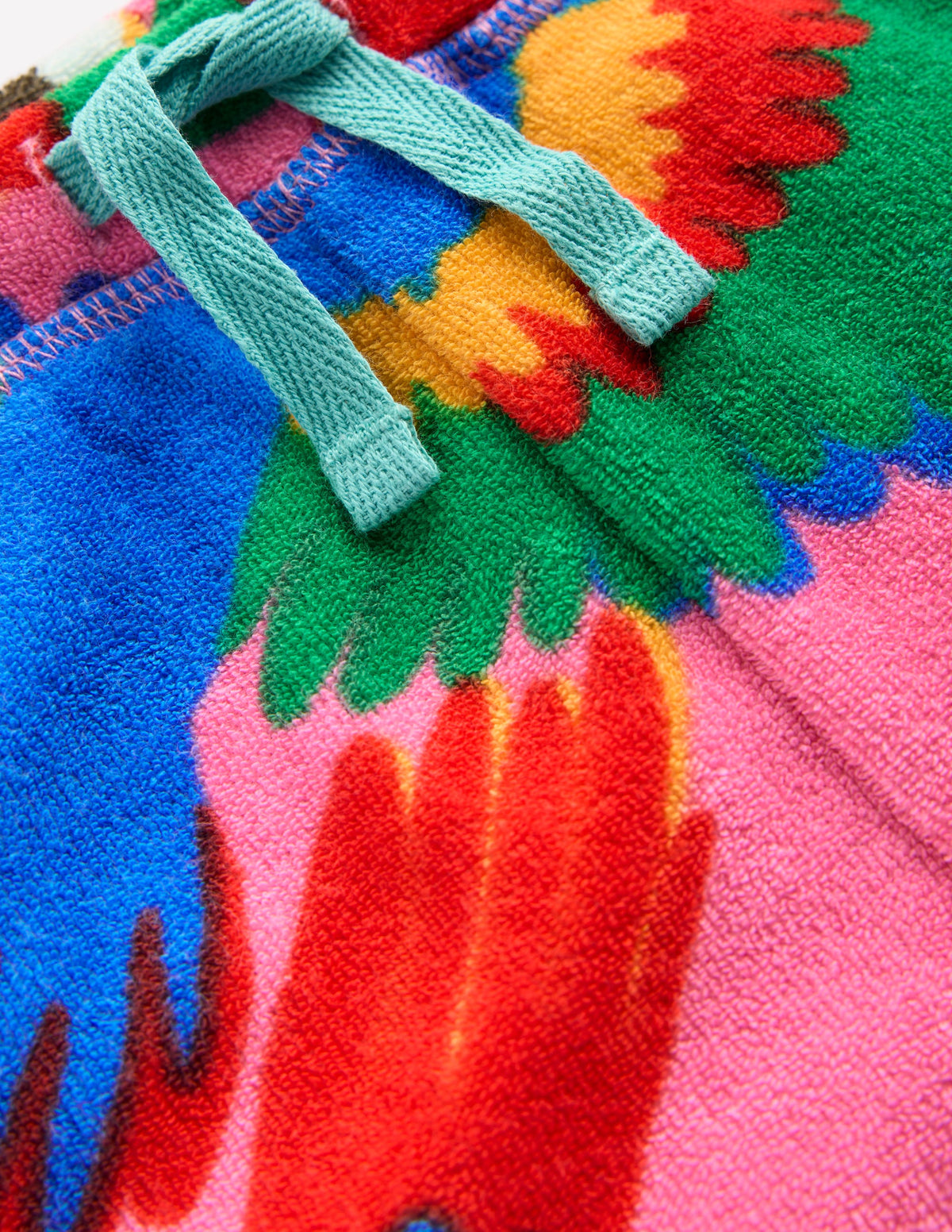Printed Towelling Short-Multi Rainbow Parrot - Image 3