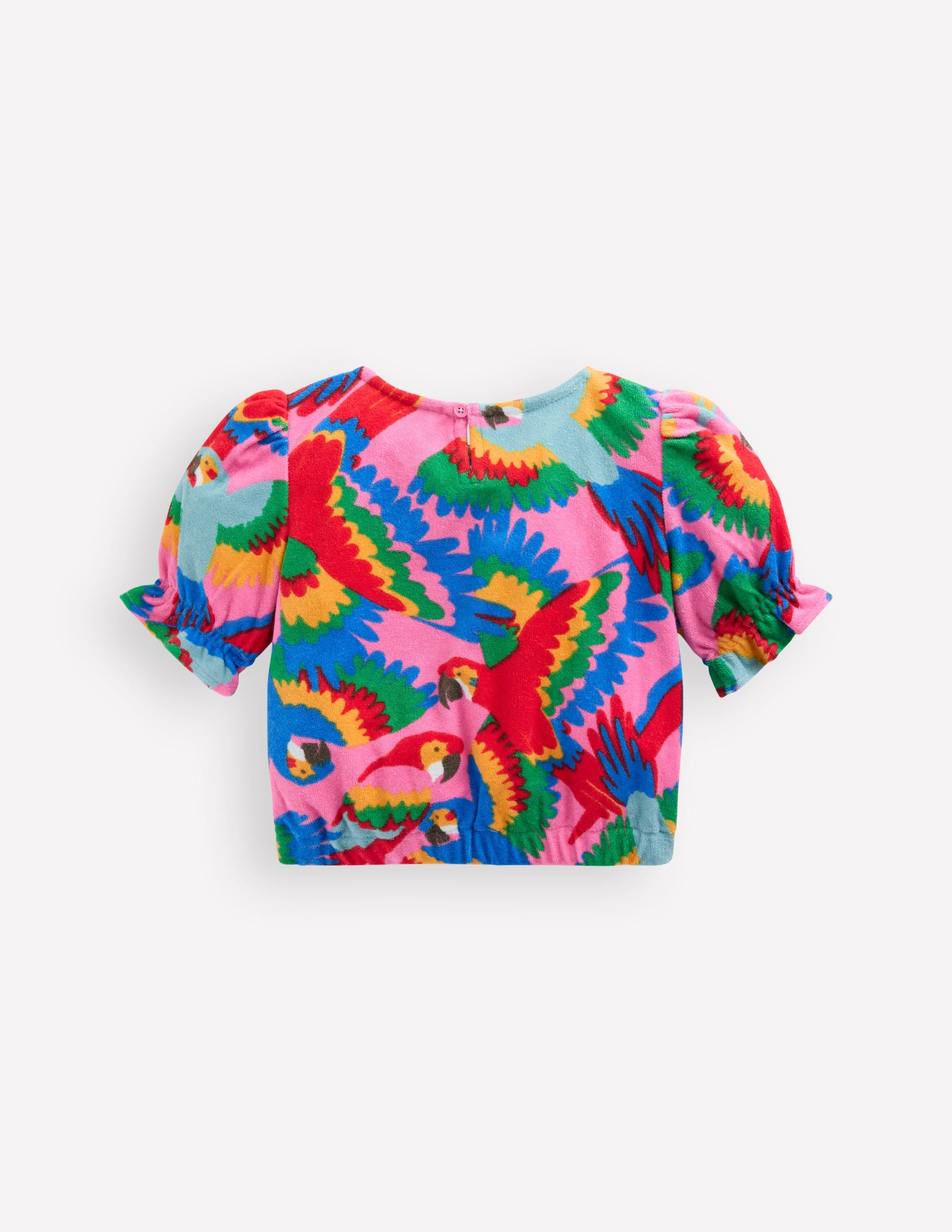 Towelling Top-Multi Rainbow Parrot - Image 2