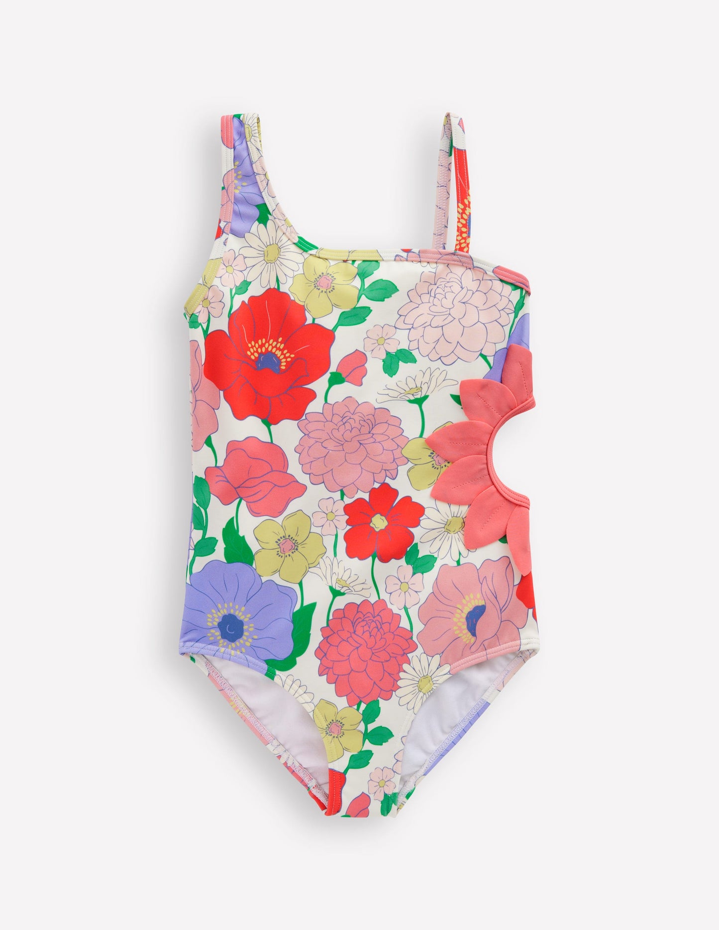 Lettice Cut Out Swimsuit-Multi Summer Garden