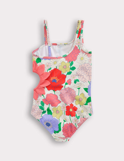 Lettice Cut Out Swimsuit-Multi Summer Garden-2