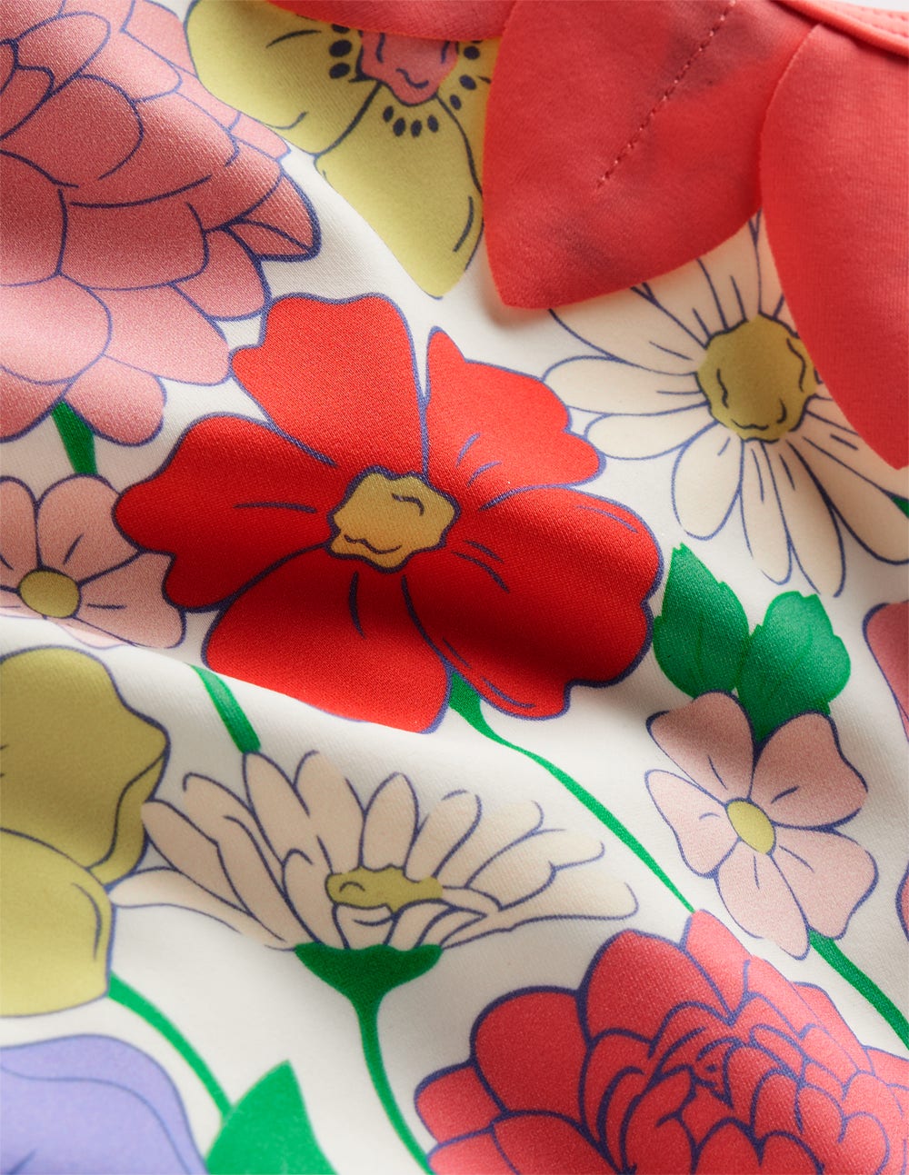 Lettice Cut Out Swimsuit-Multi Summer Garden