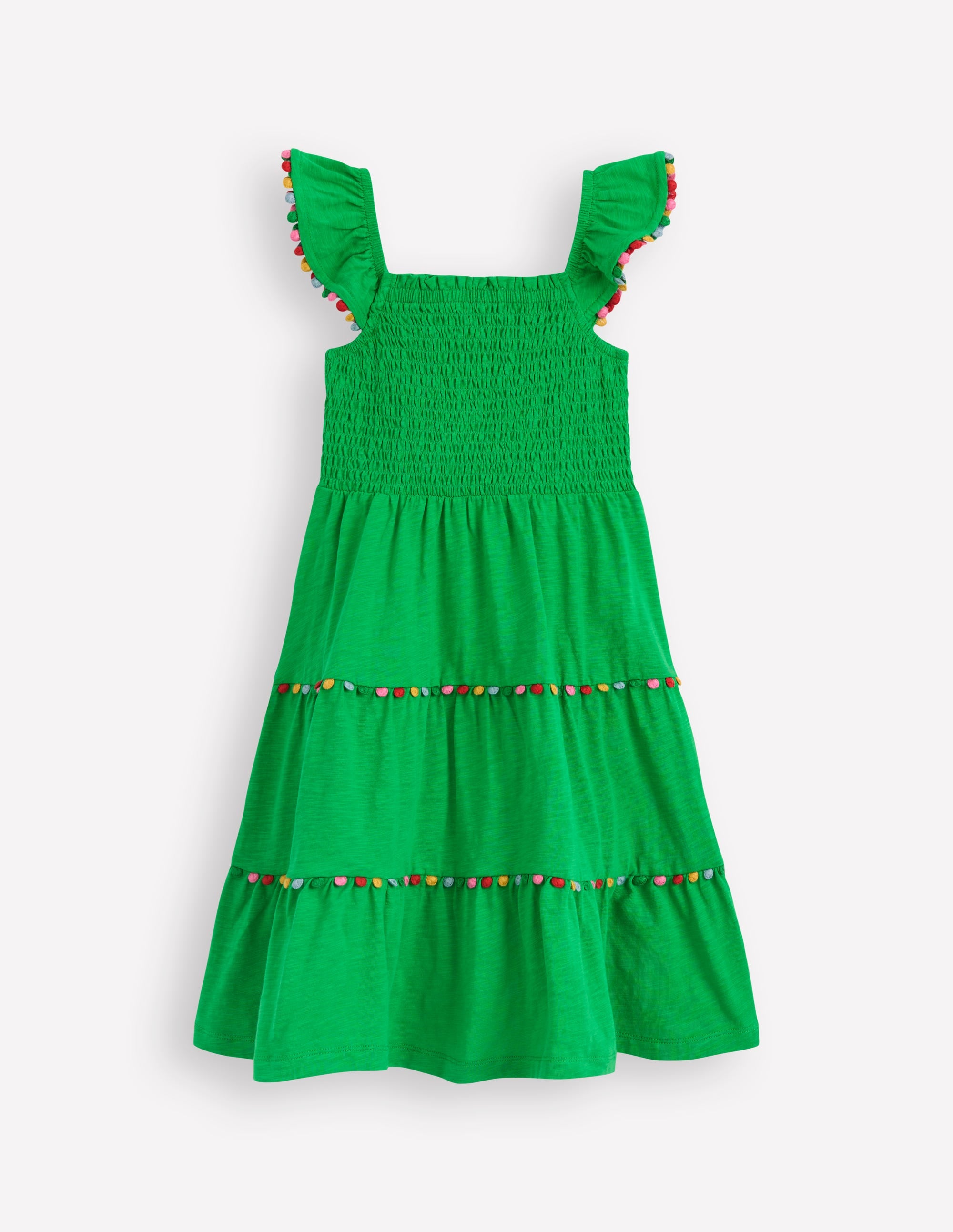 Addison Twirly Pom Dress-Sapling Green - Image 2