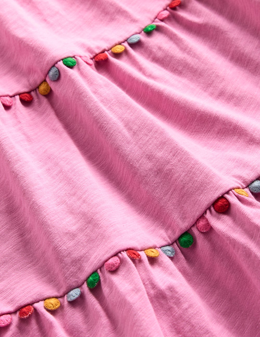 Addison Twirly Pom Dress-Pink - Image 3