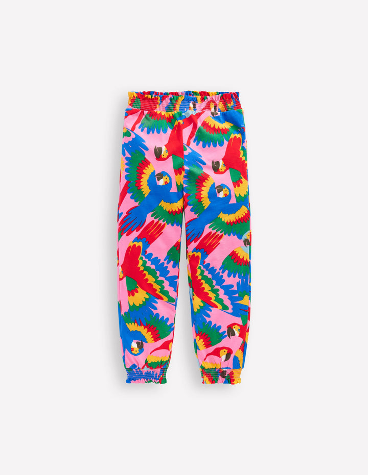 Holiday Trousers-Multi Rainbow Parrot
