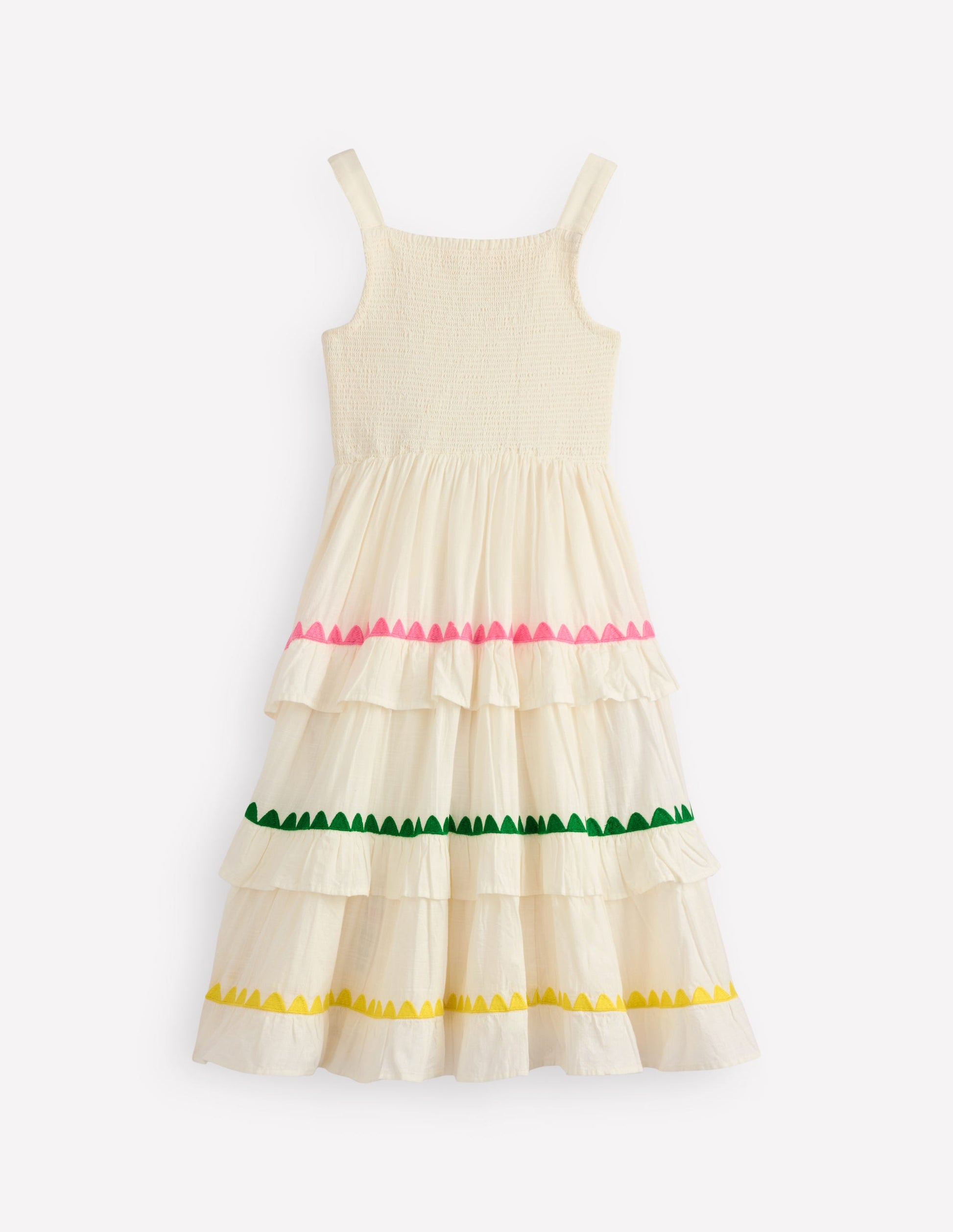 Odette Tiered Woven Sundress-Soft Ivory-2