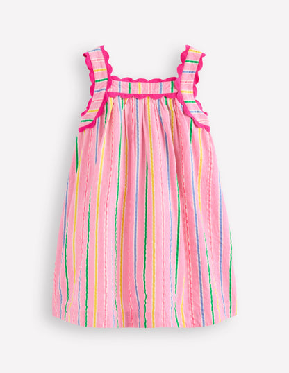 Maribel Strappy Swing Sundress-Pink Multi Stripe-3