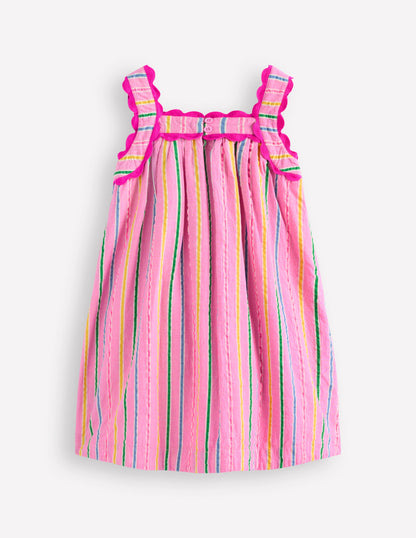 Maribel Strappy Swing Sundress-Pink Multi Stripe-4