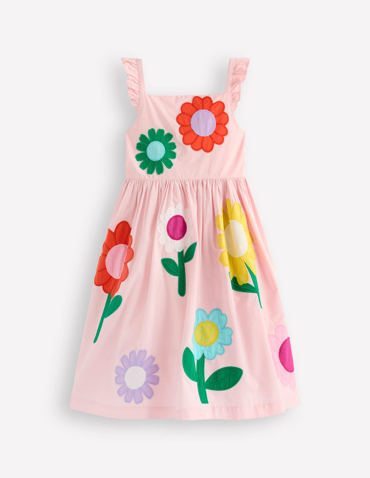 Annalisa Appliqué Sundress-Pink Flower