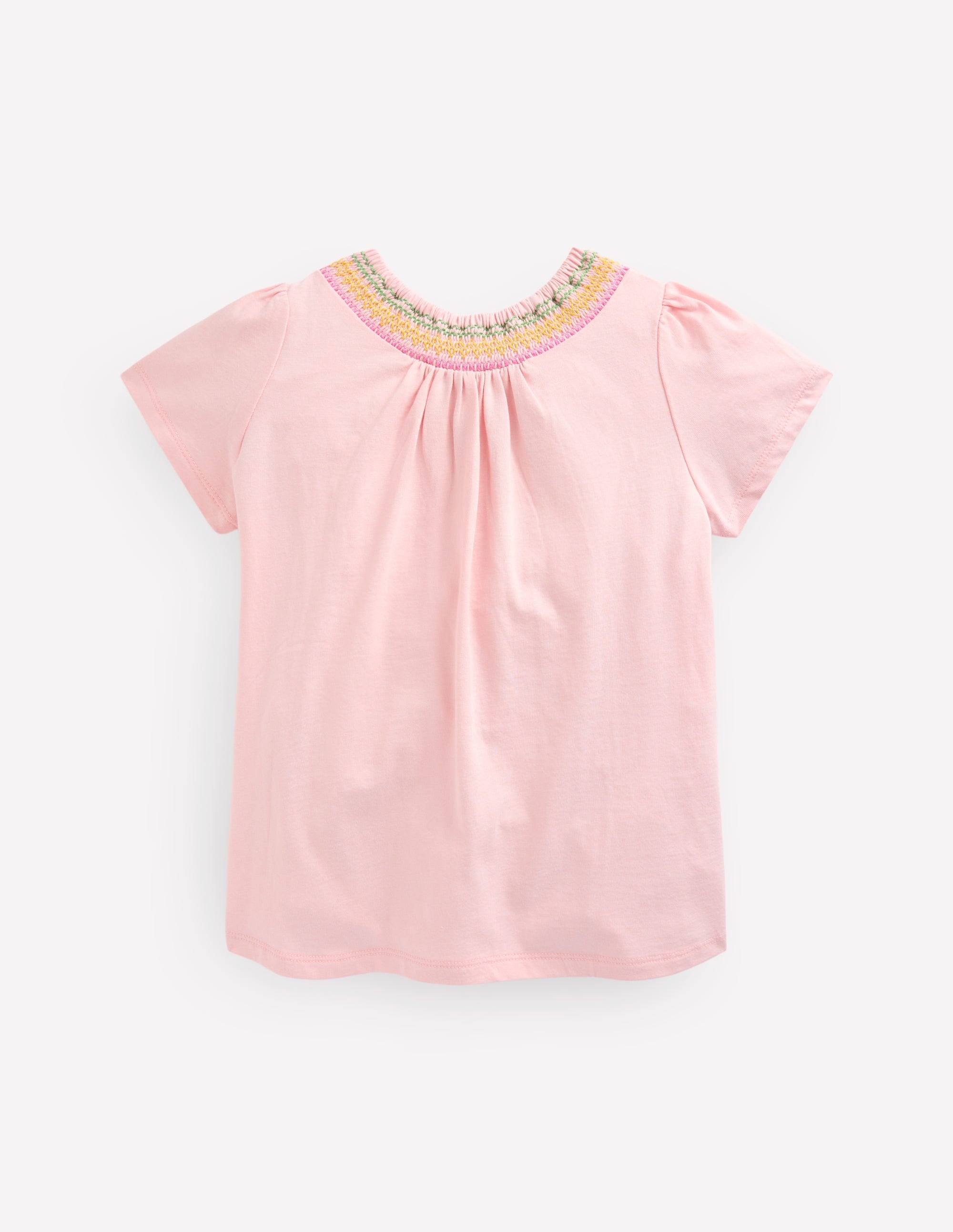 Jersey Smocked Top-Chalk Pink - Image 2