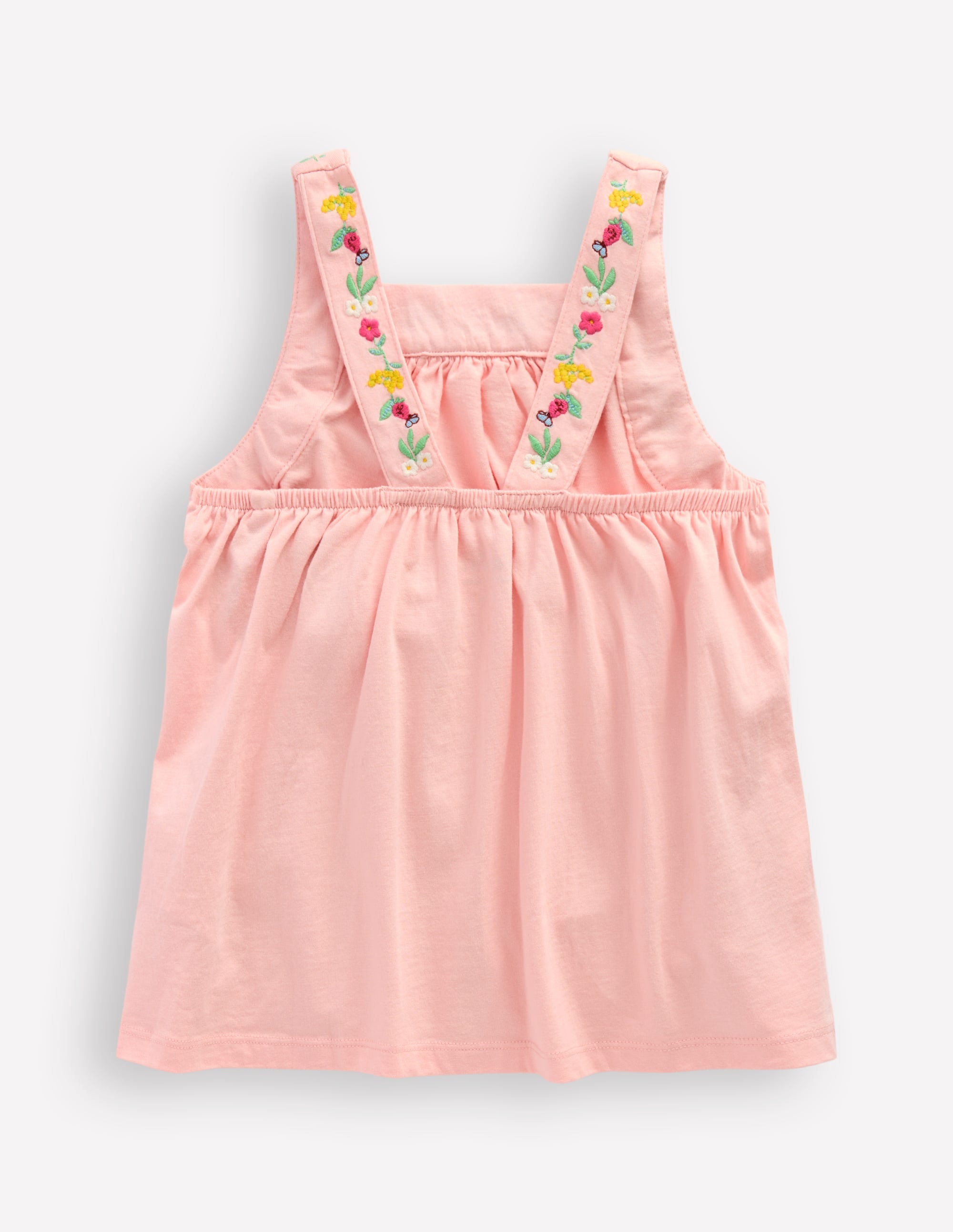 Embroidered Sleeveless Top-Chalk Pink - Image 2