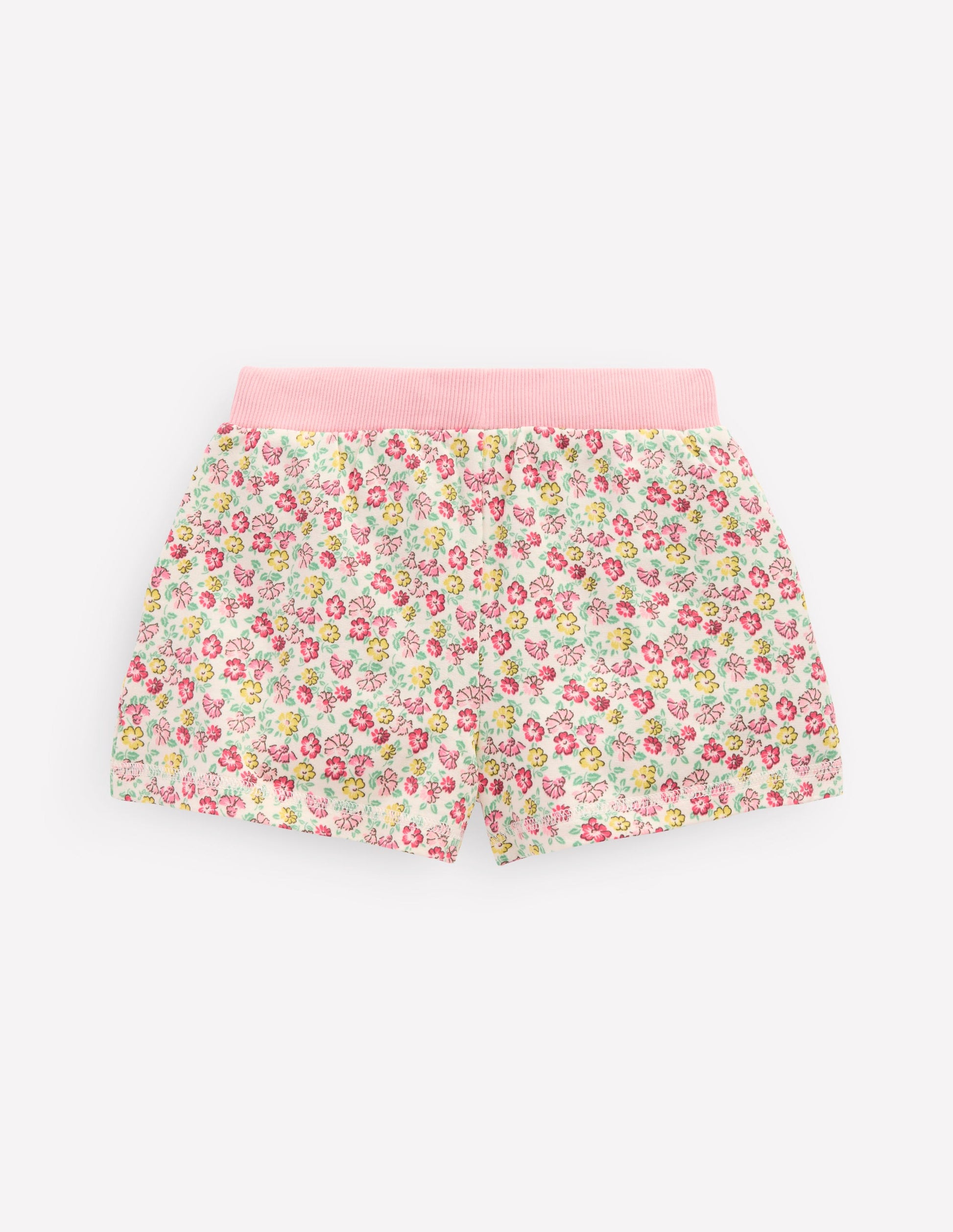 Printed Jersey Shorts-Multi Summer Flowerbed-2