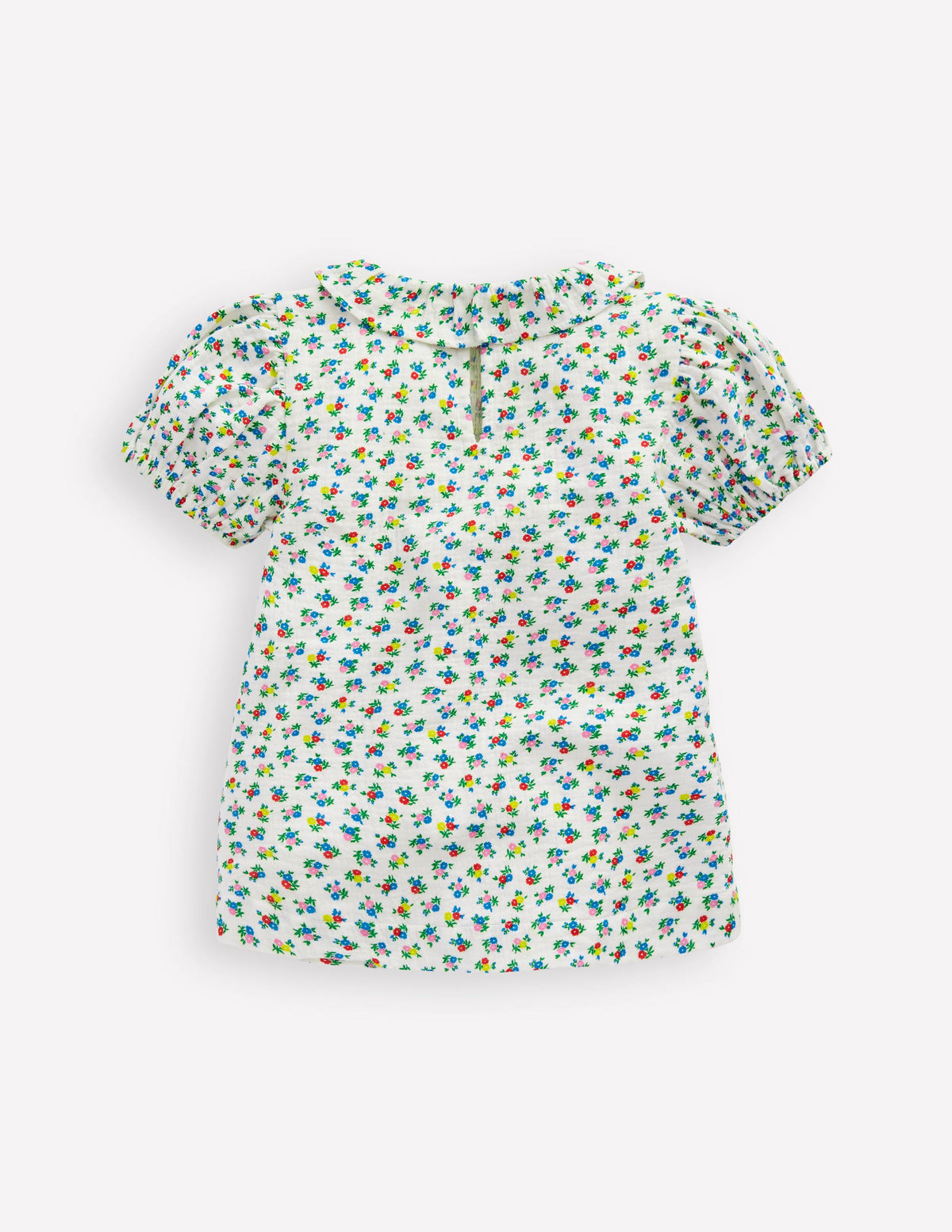 Double Cloth Printed Blouse-Soft Ivory Ditsy Floral - Image 2
