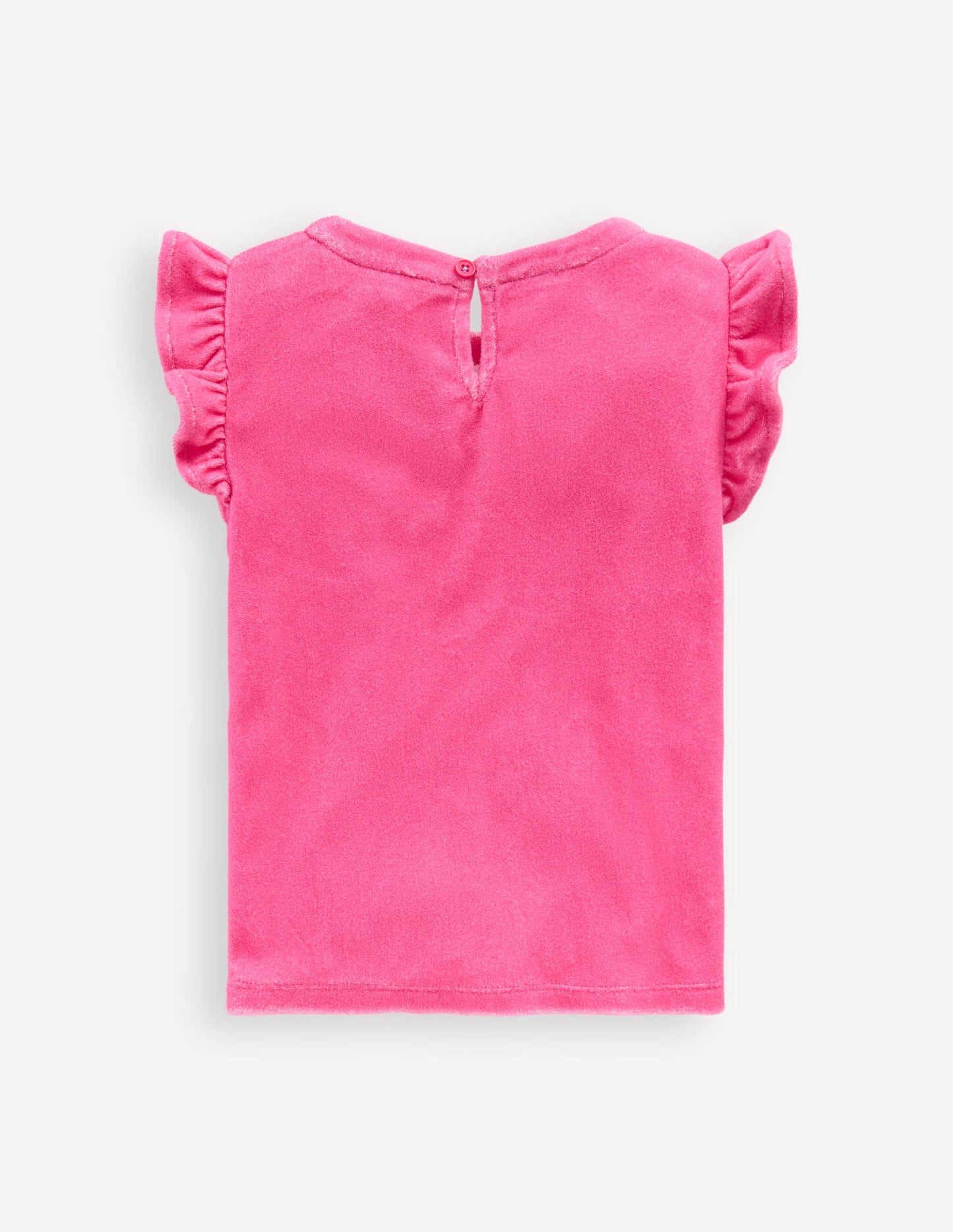 Relaxed Towelling Top-Sorbet Pink