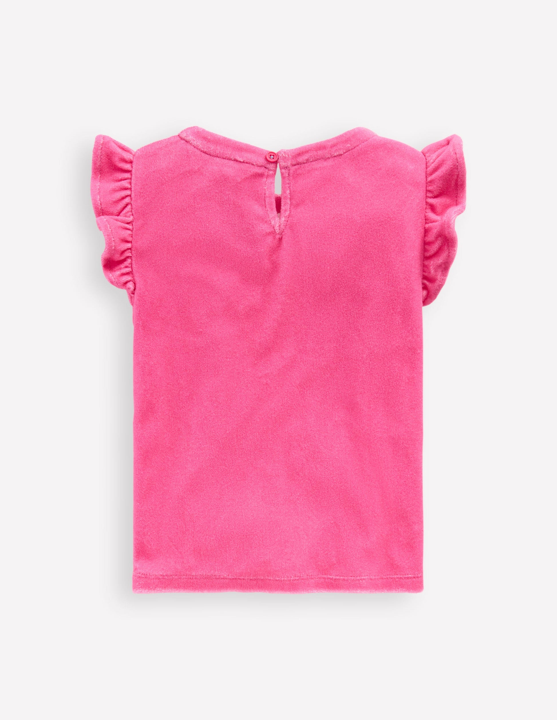Relaxed Towelling Top-Sorbet Pink-2