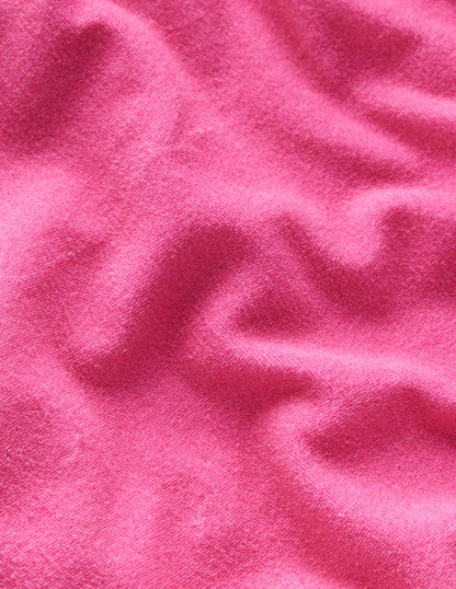 Relaxed Towelling Top-Sorbet Pink-3
