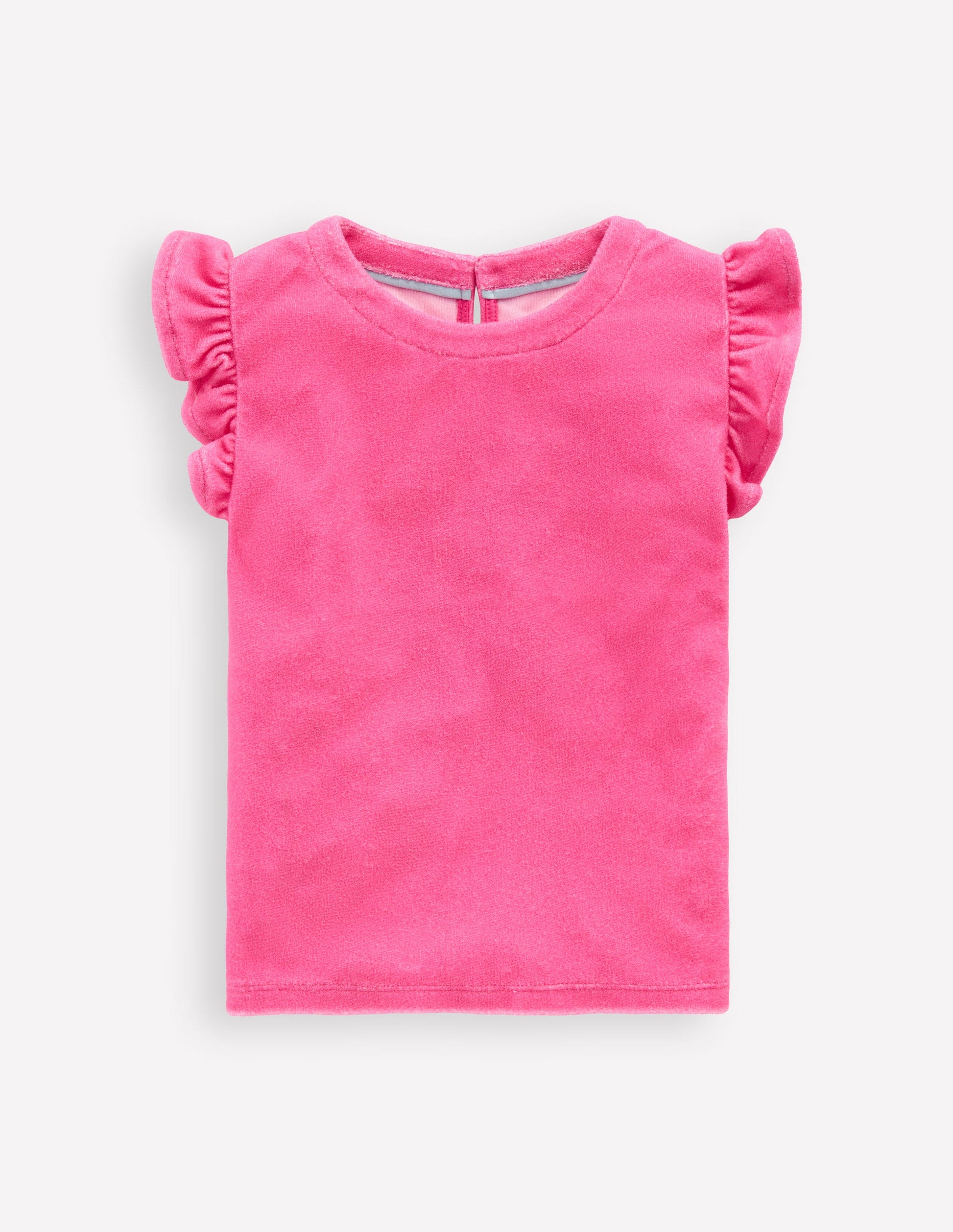 Relaxed Towelling Top-Sorbet Pink-1