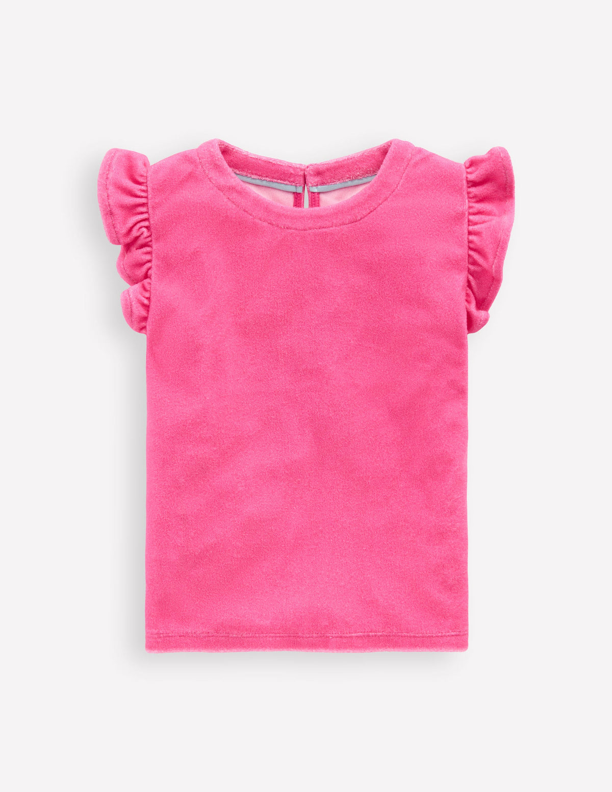Relaxed Towelling Top-Sorbet Pink - Image 1