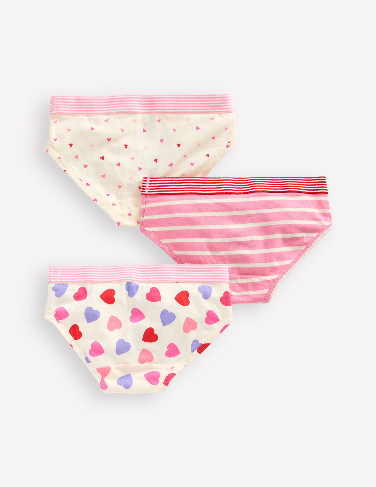 3-Pack Pants-Stripe/Heart/Plain - Image 2