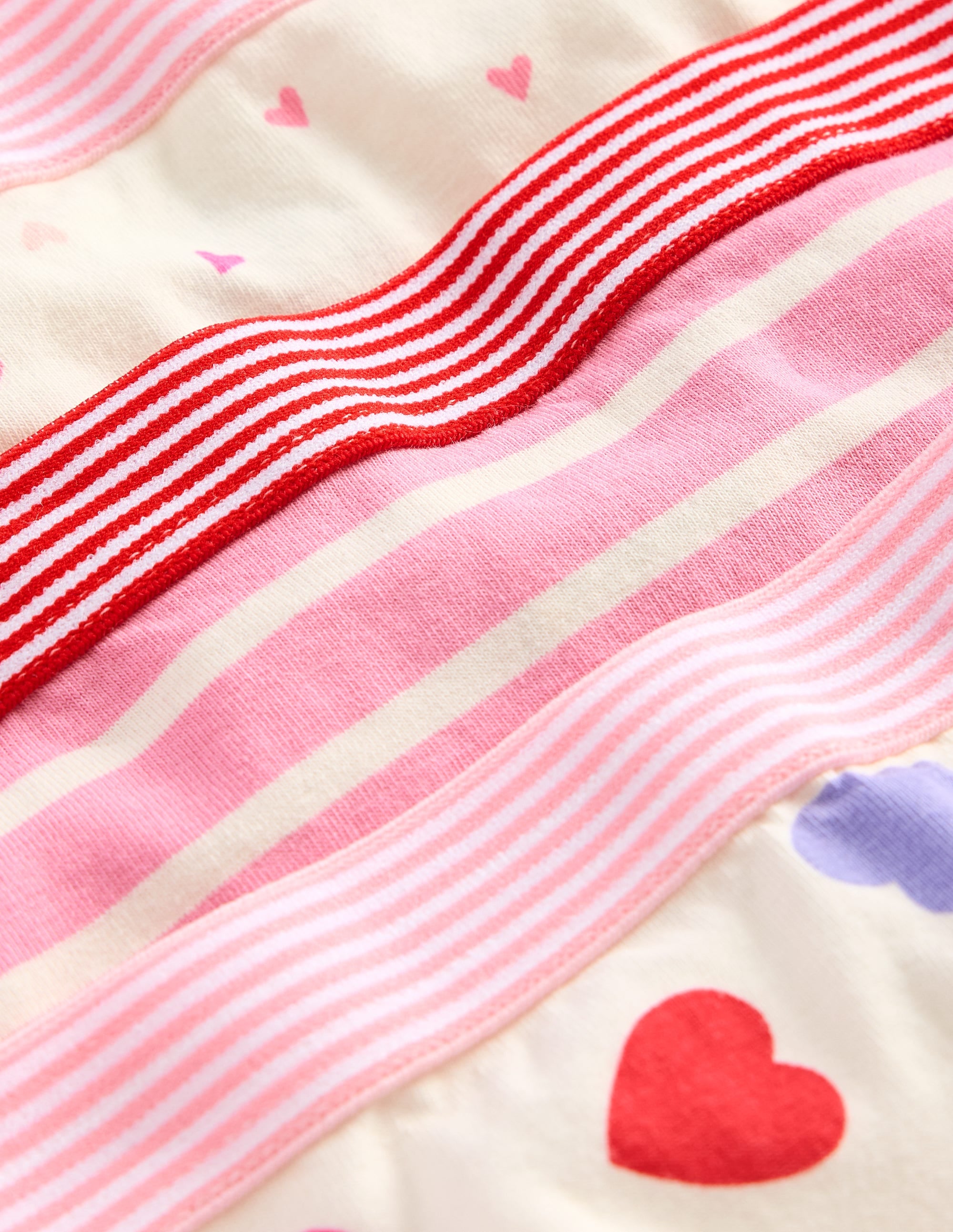 3-Pack Pants-Stripe/Heart/Plain - Image 3