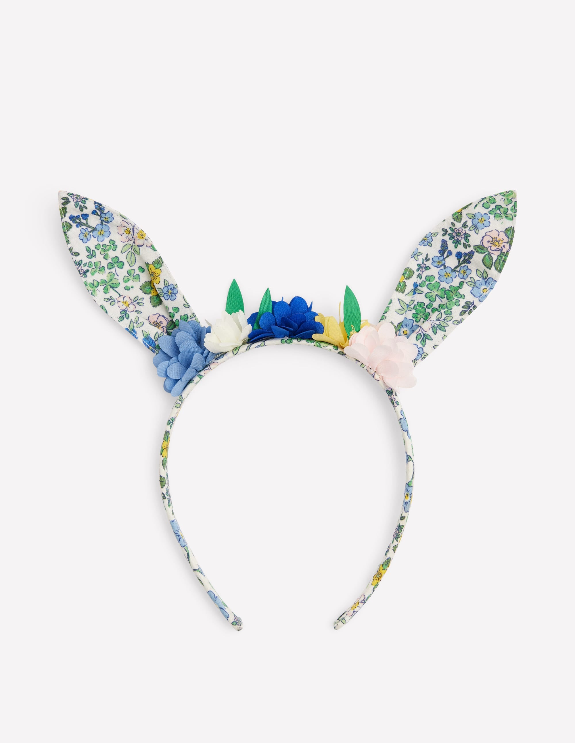 Bunny Ears Headband-Eggnog Floral Chick - Image 1