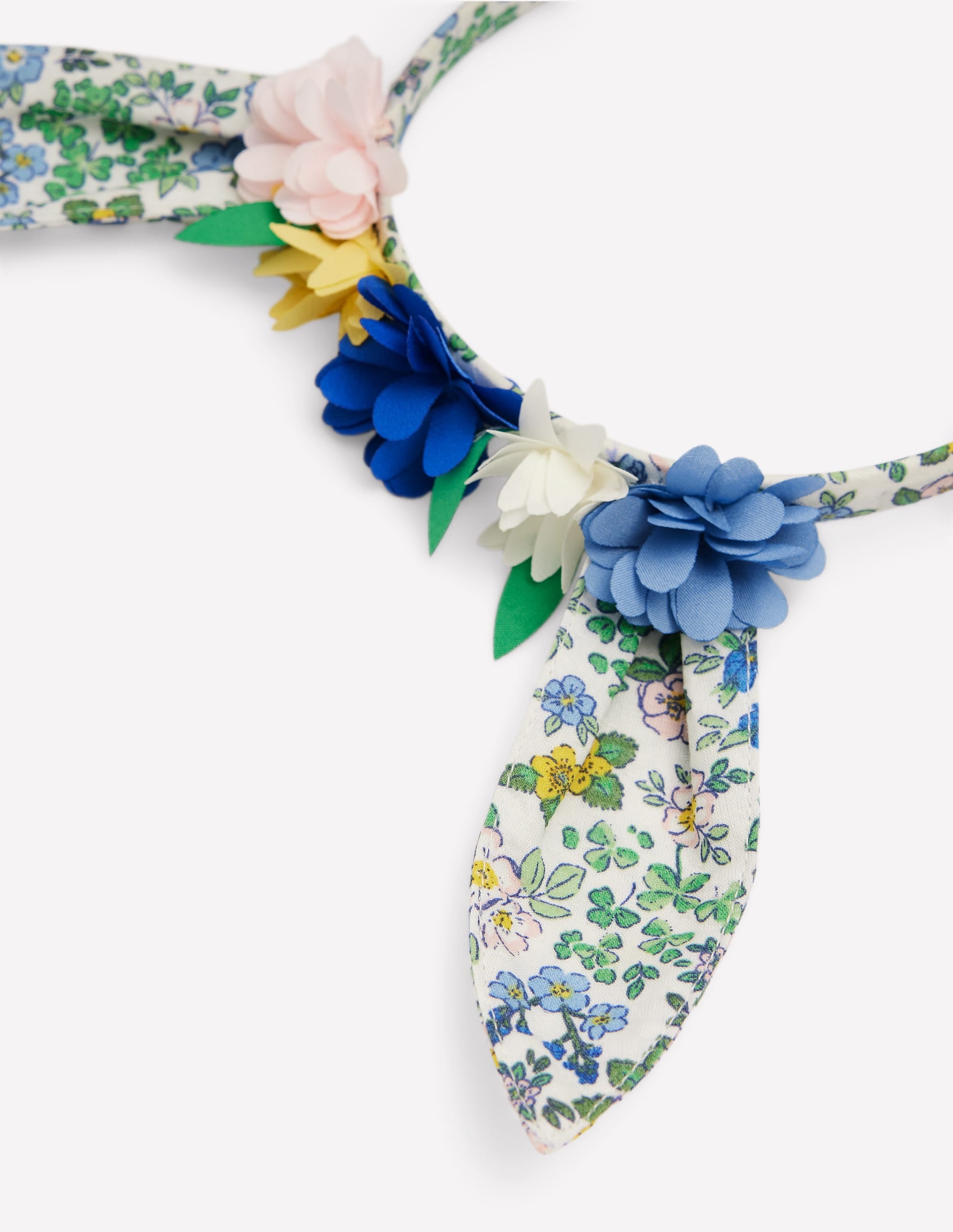 Bunny Ears Headband-Eggnog Floral Chick - Image 2