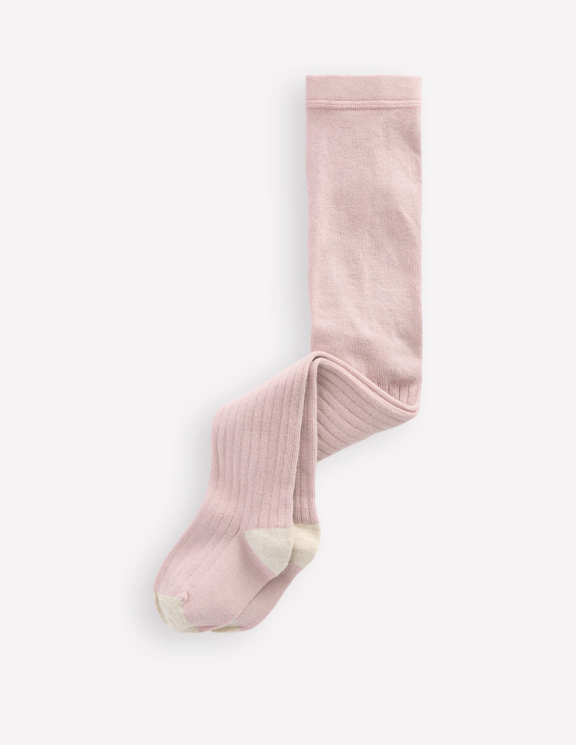 Baby Ribbed Tights-Pink-1