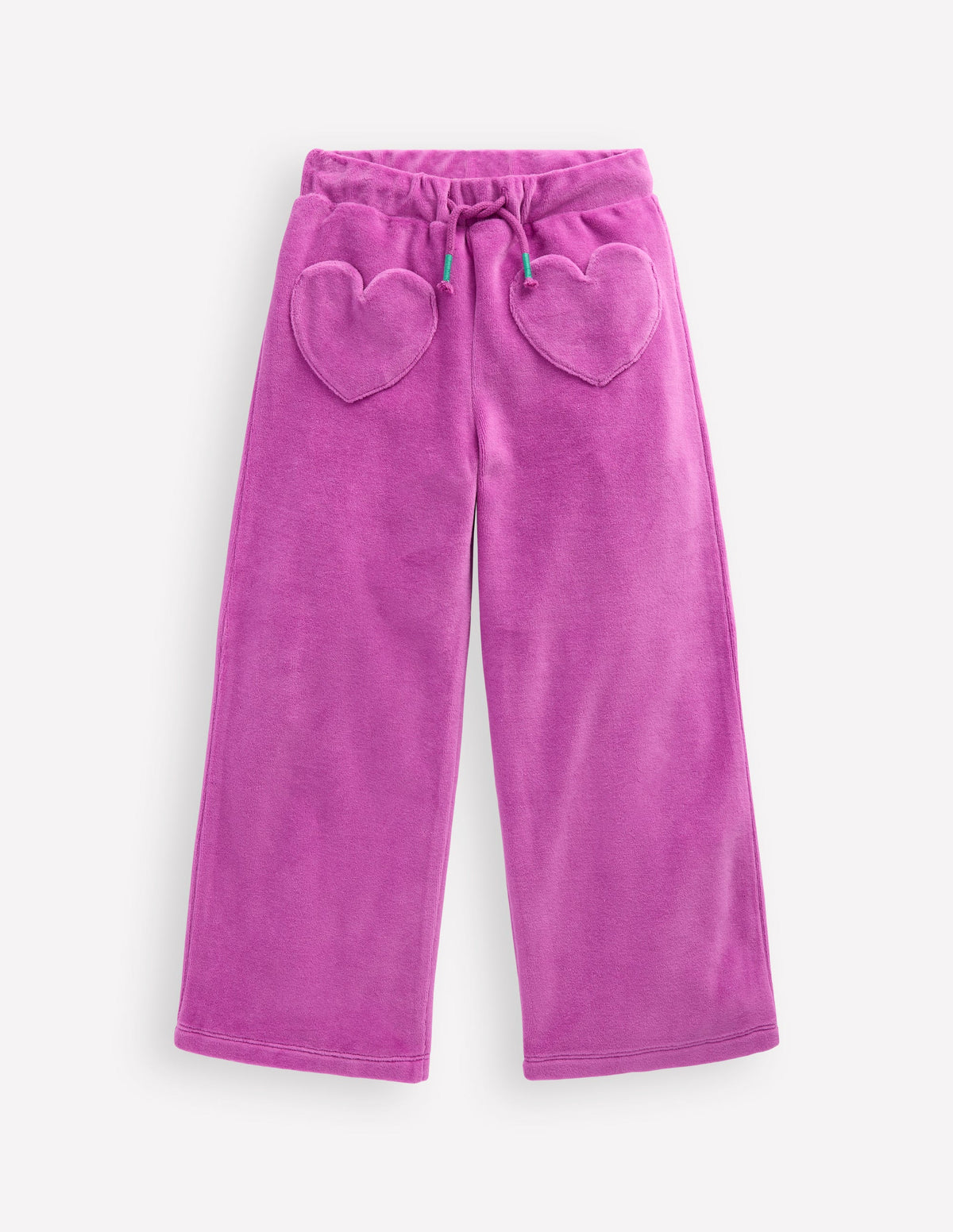 Heart Pocket Velour Jogger-Foxglove Purple - Image 1