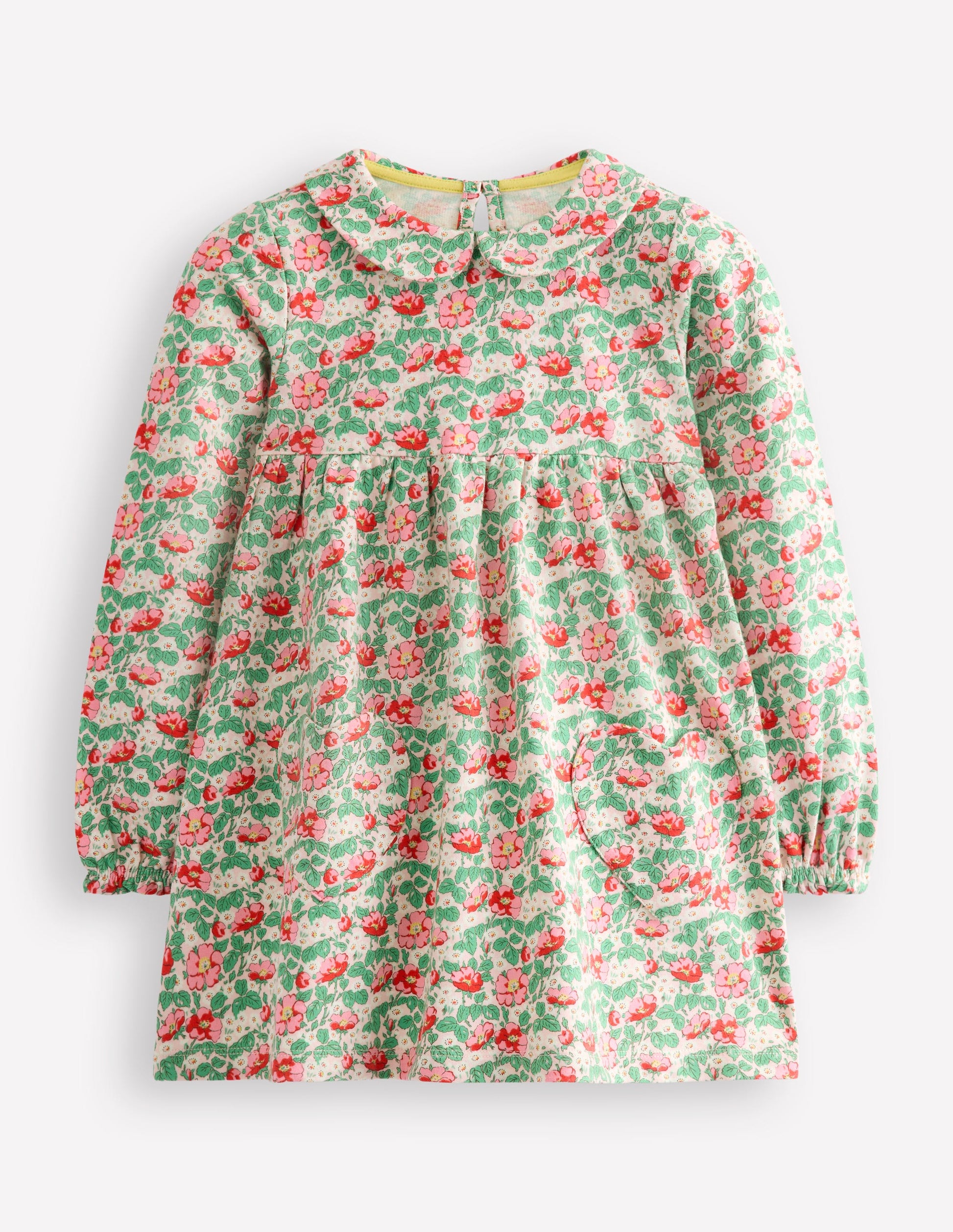 Collared Tunic-Chalk Pink Wild Rose-1