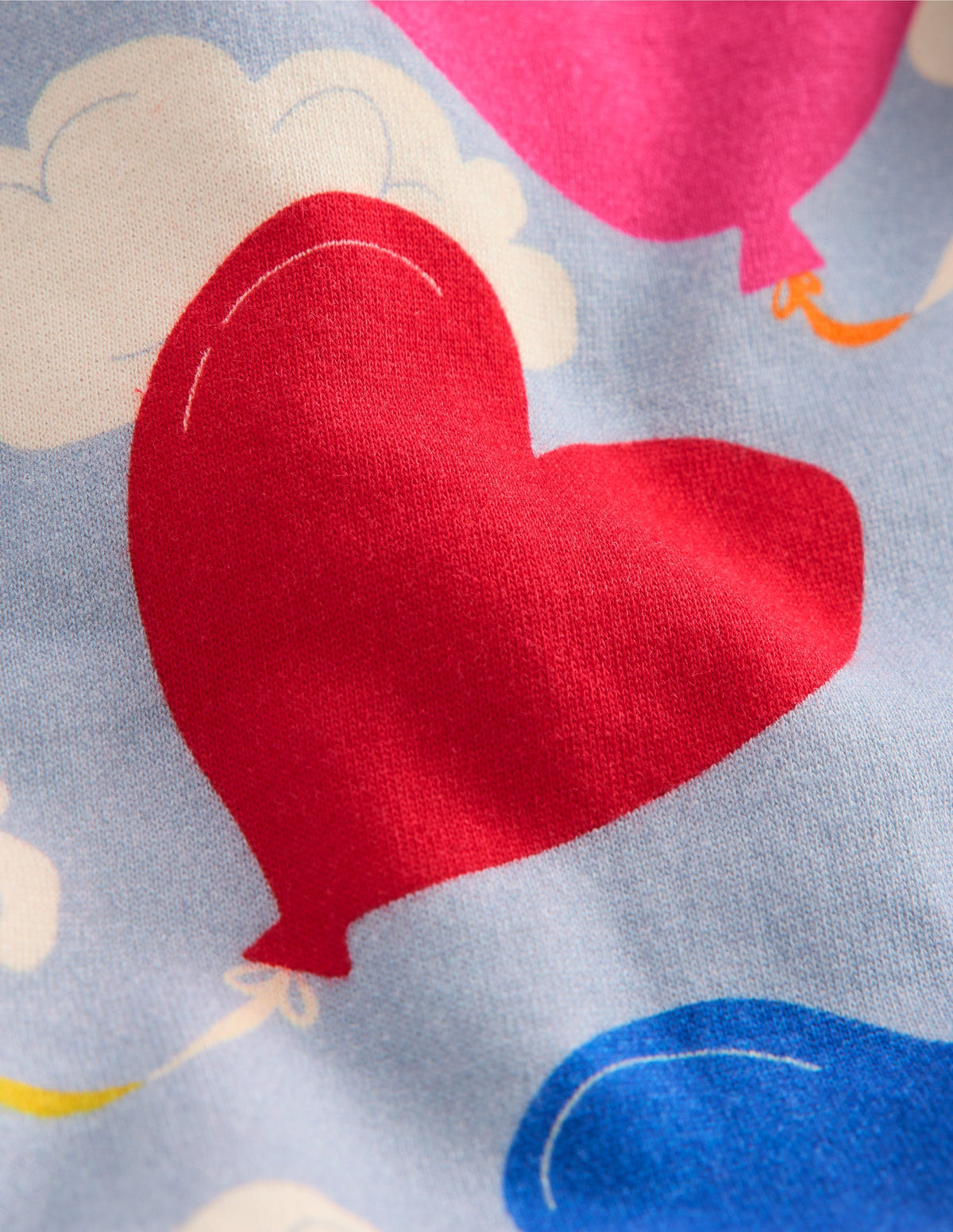 Printed Relaxed Sweatshirt-Misty Blue Balloon Sky - Image 3