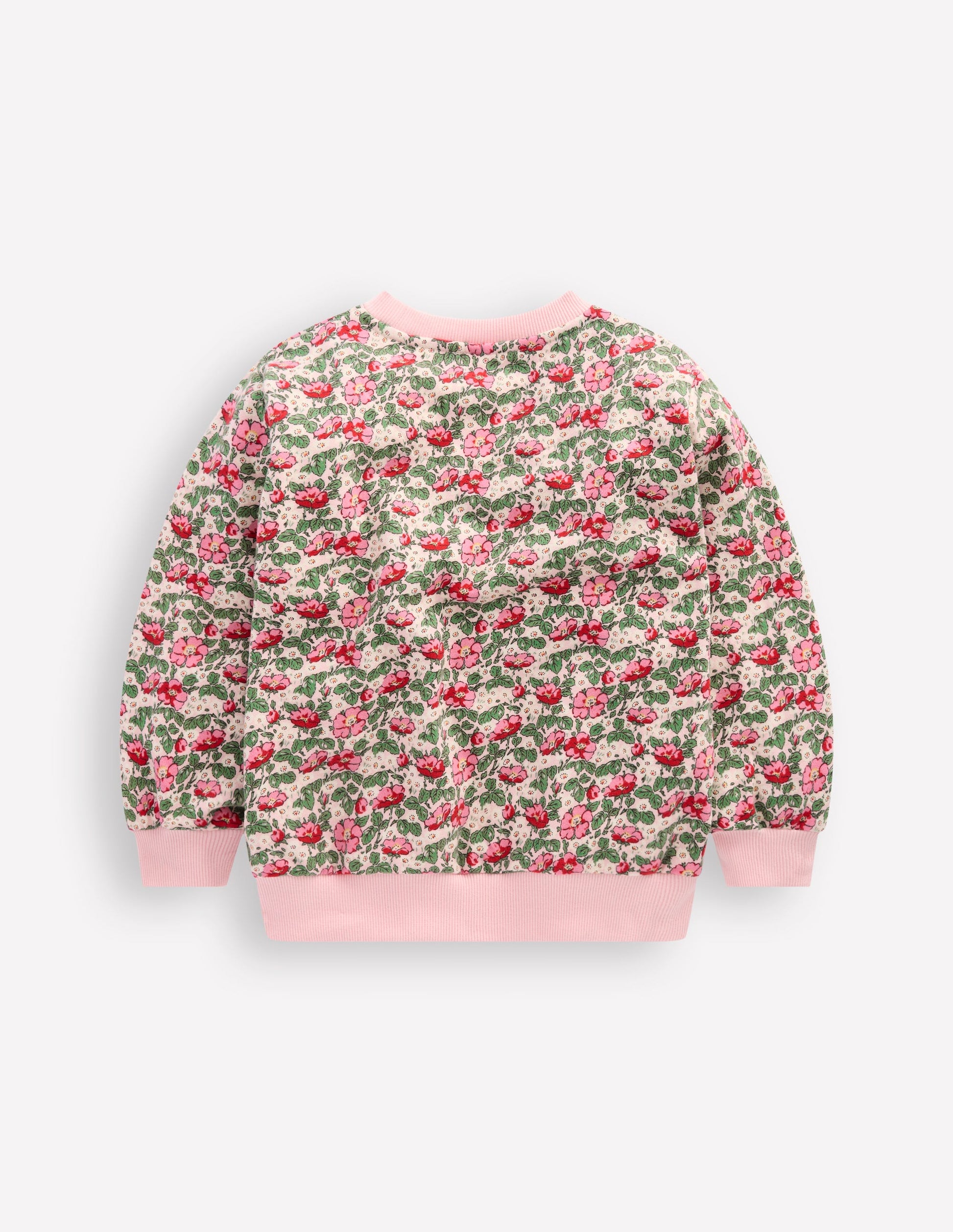 Printed Relaxed Sweatshirt-Chalk Pink Wild Rose-2