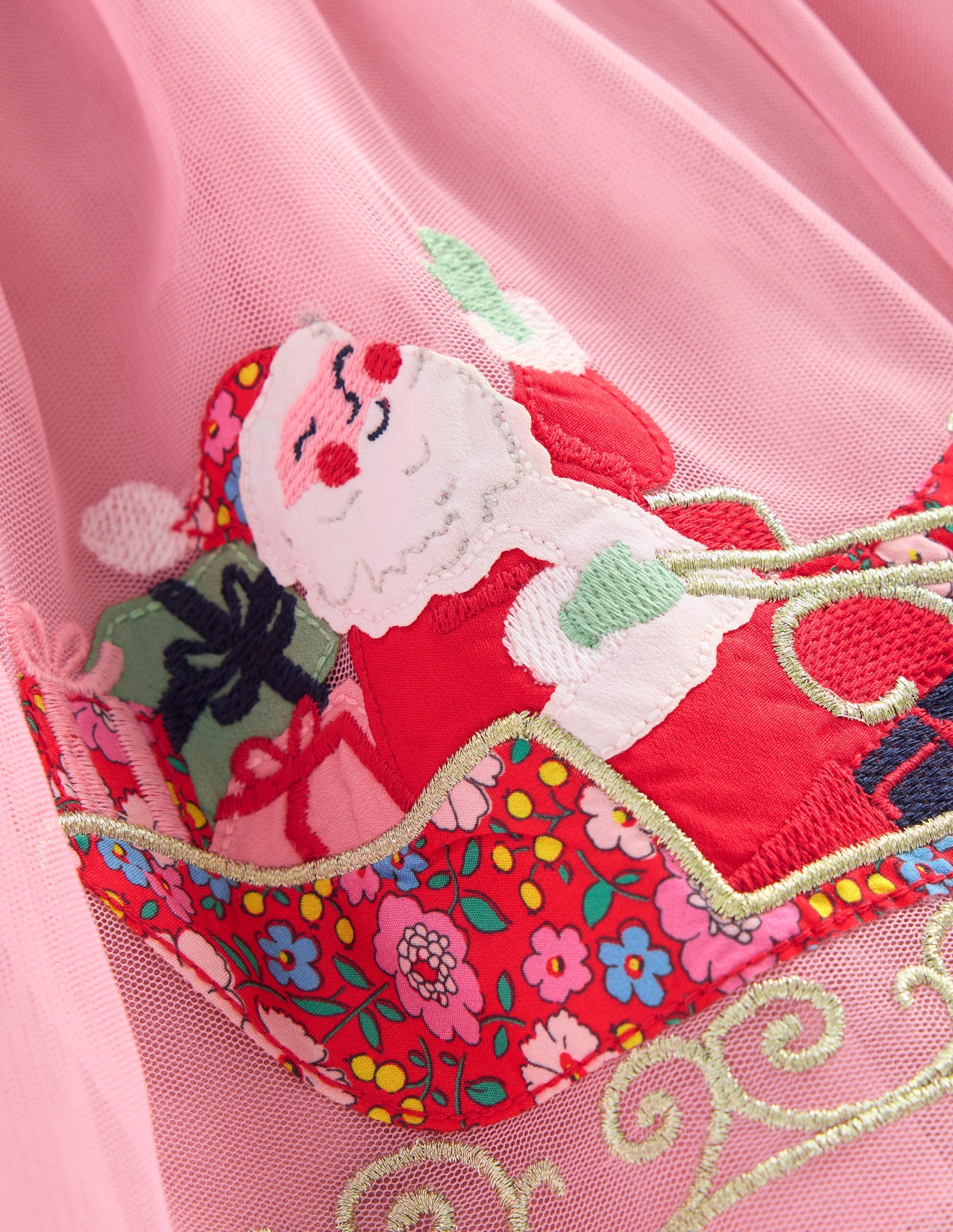 Fun Tulle Skirt-Almond Pink Reindeer-3