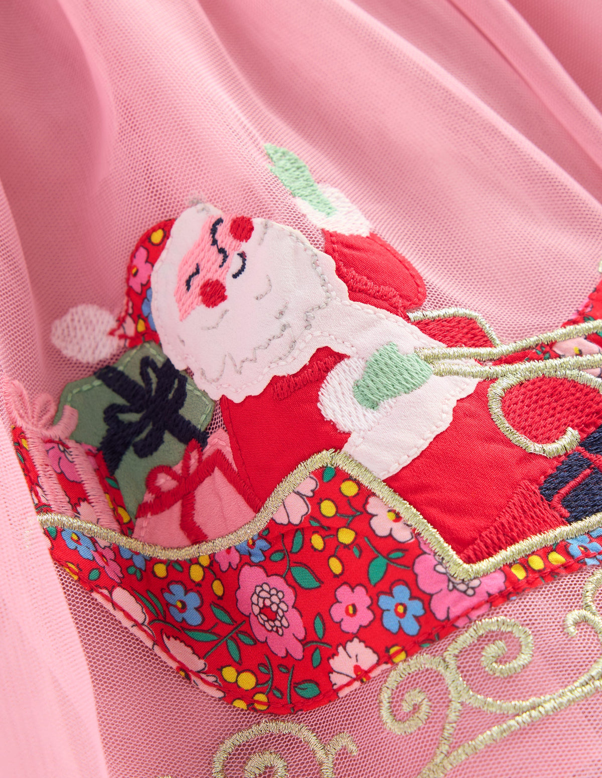 Fun Tulle Skirt-Almond Pink Reindeer - Image 3