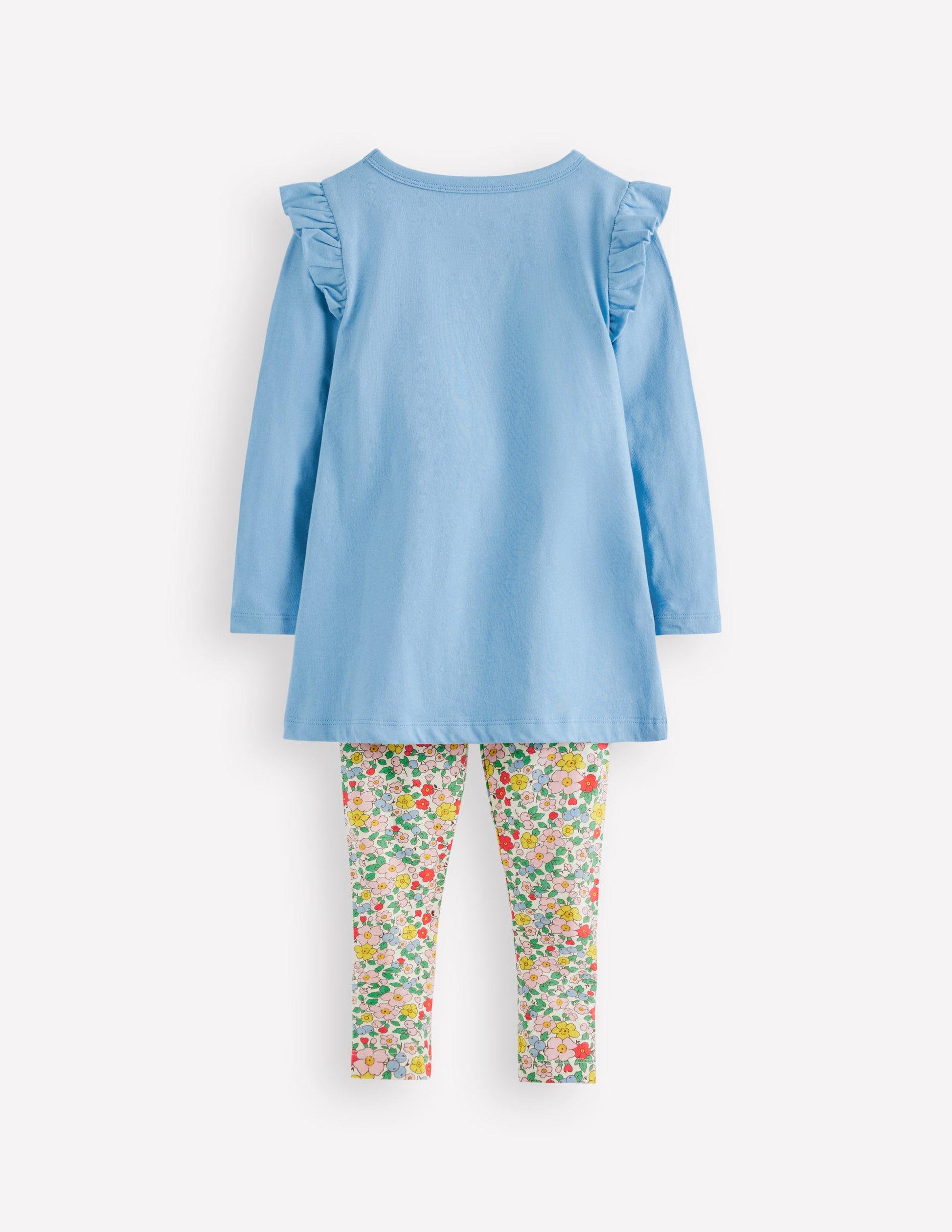 Appliqué Tunic and Legging Set-Glacier Blue Bunnies-2