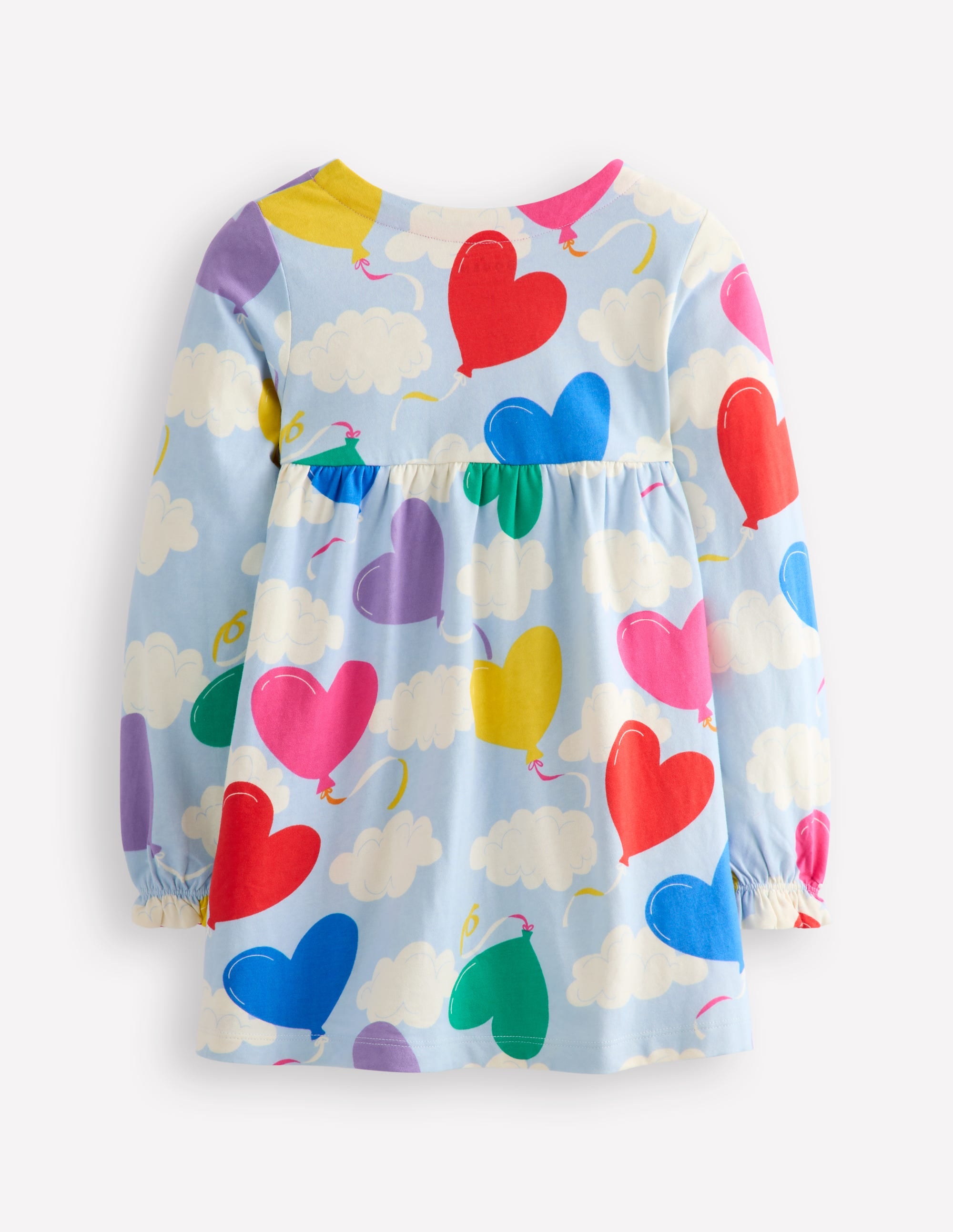 Long Sleeve Printed Tunic-Misty Blue Balloon Sky - Image 2