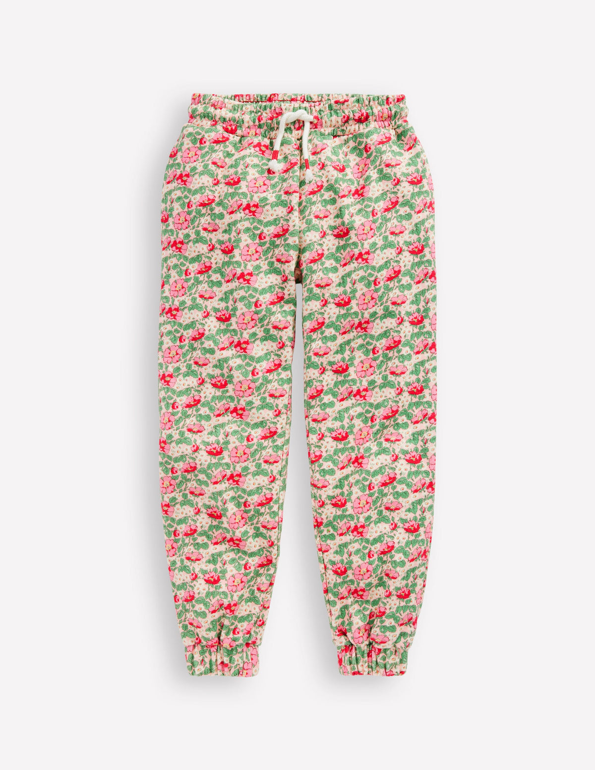 Printed Joggers-Chalk Pink Wild Rose - Image 1