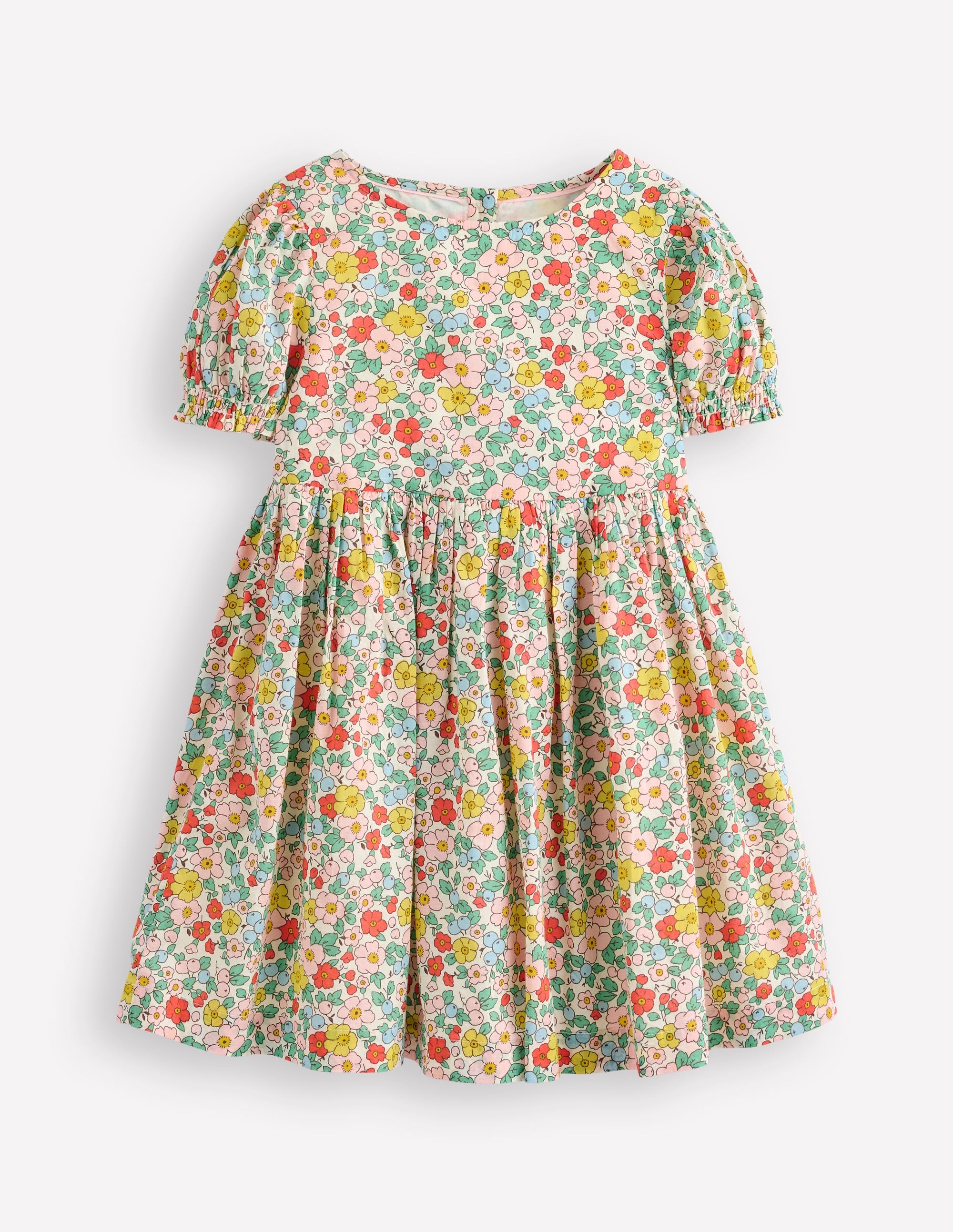 Madeline Woven Dress-Vanilla White Apple Blossom - Image 1