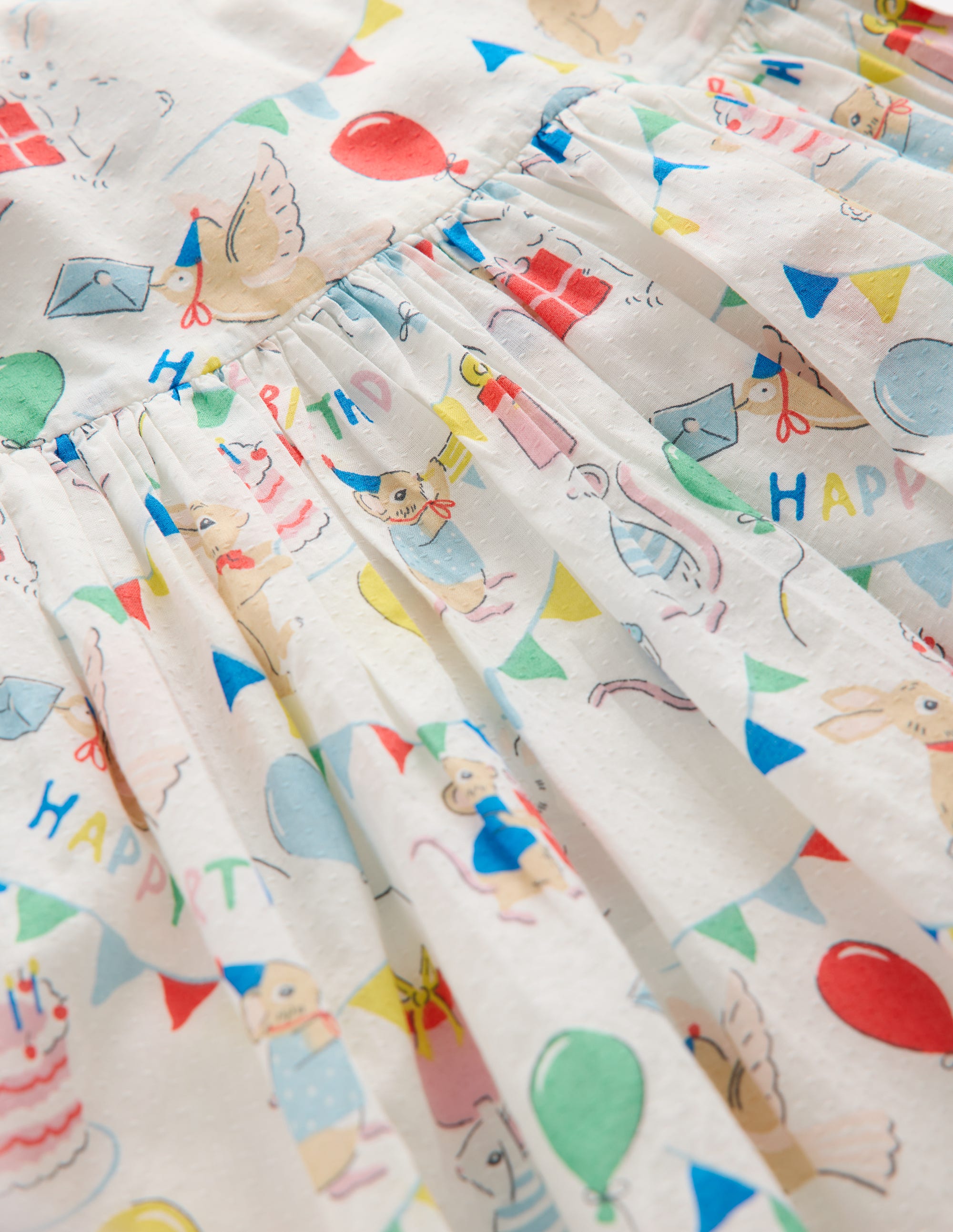 Madeline Woven Dress-Birthday Print - Image 3