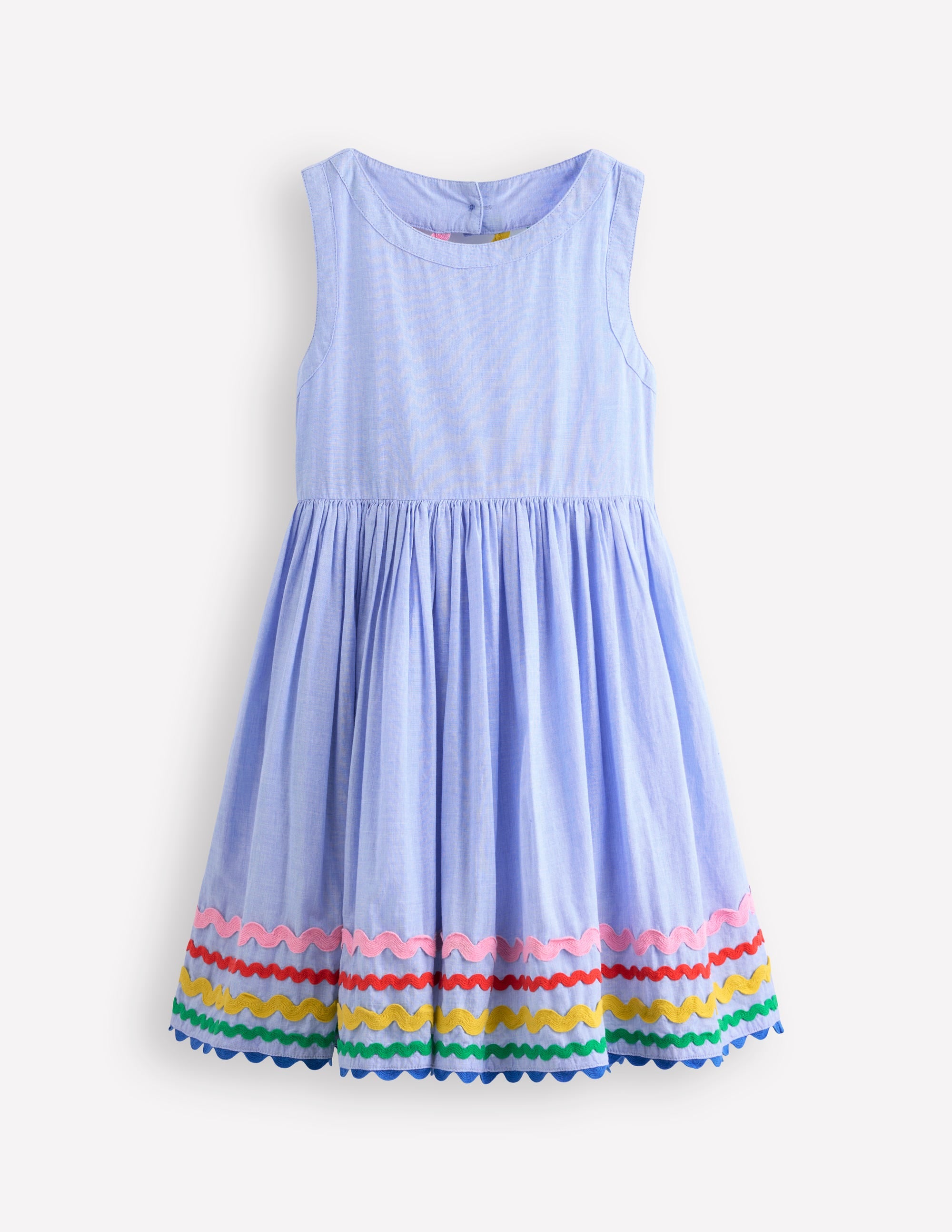 Harlow Back Detail Dress-End on End/Multi Trim - Image 1