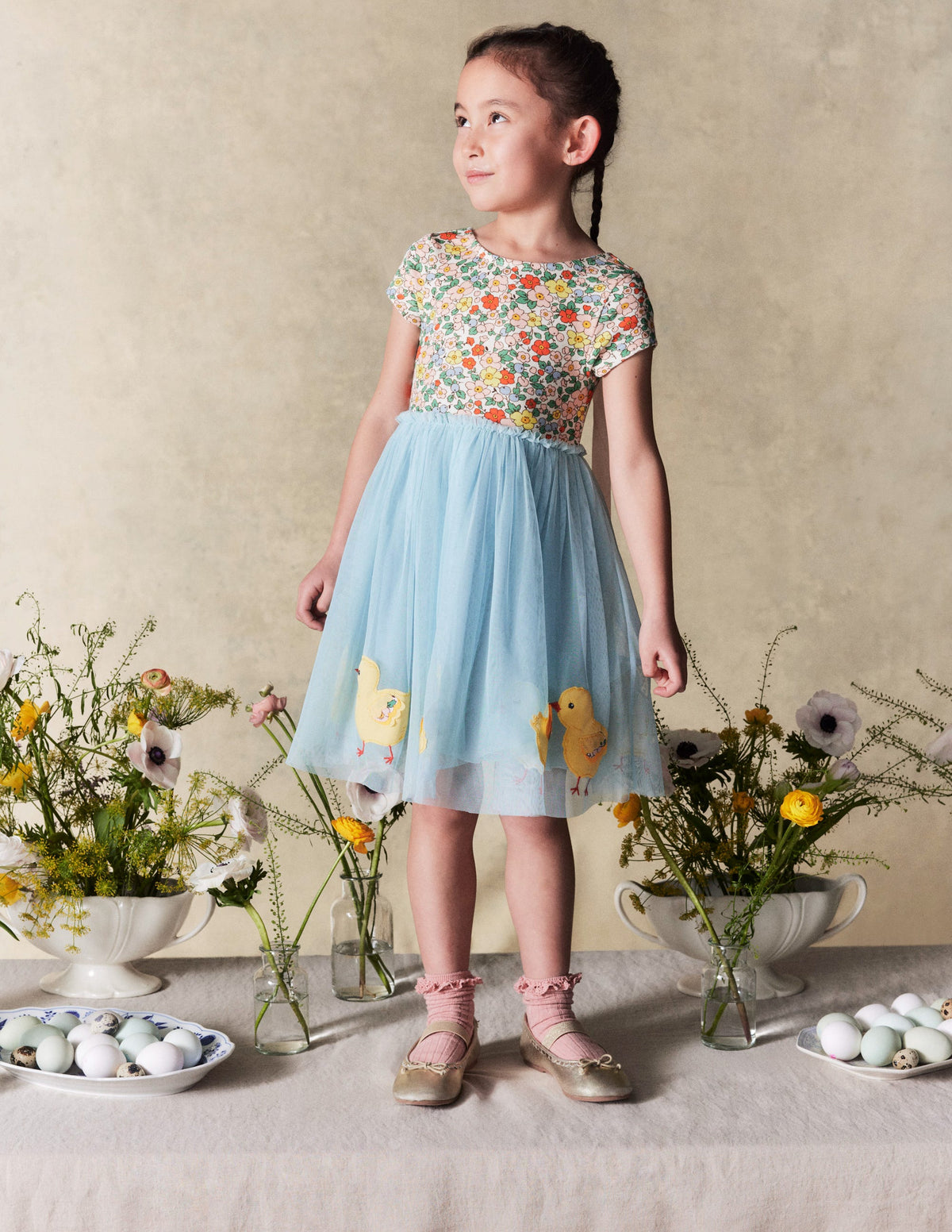 Ami Applique Tulle Dress-Pale Blue Chicks - Image 4