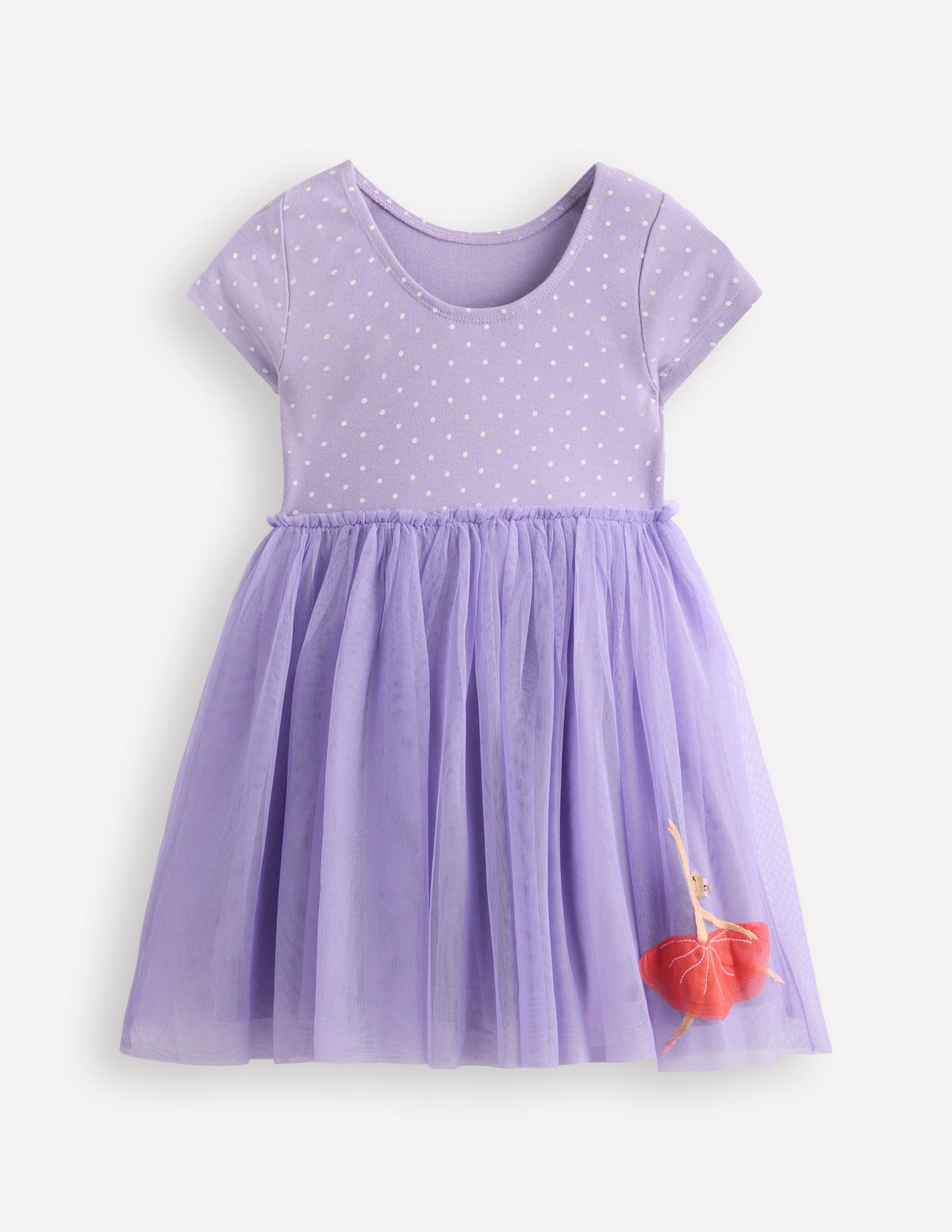 Ami Applique Tulle Dress-Misty Lavender Ballerinas - Image 2