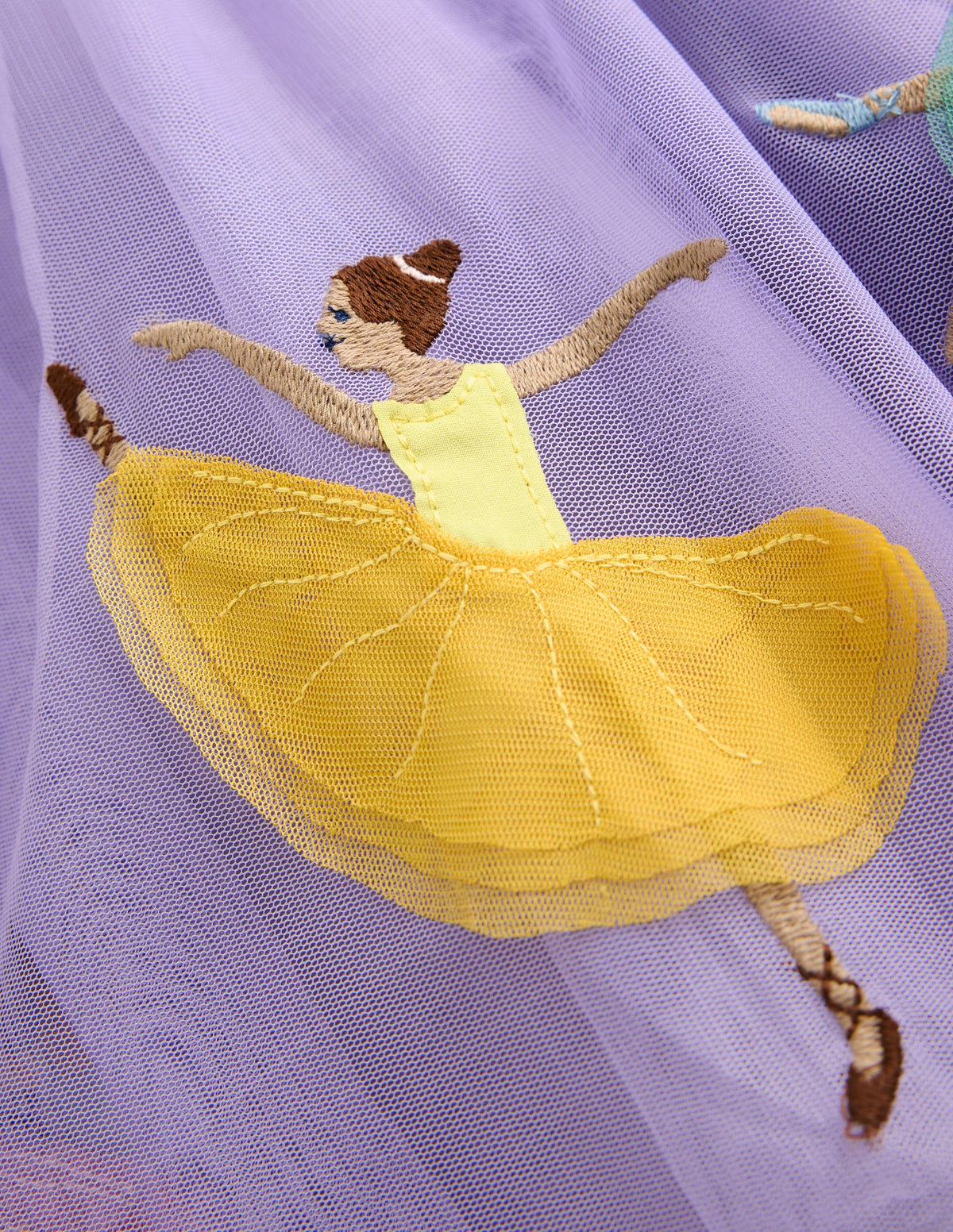 Ami Applique Tulle Dress-Misty Lavender Ballerinas - Image 3