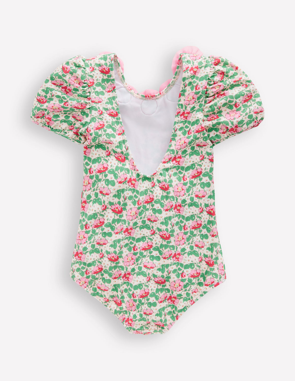 Pretty Scoopback Swimsuit-Chalk Pink Wild Rose - Image 2
