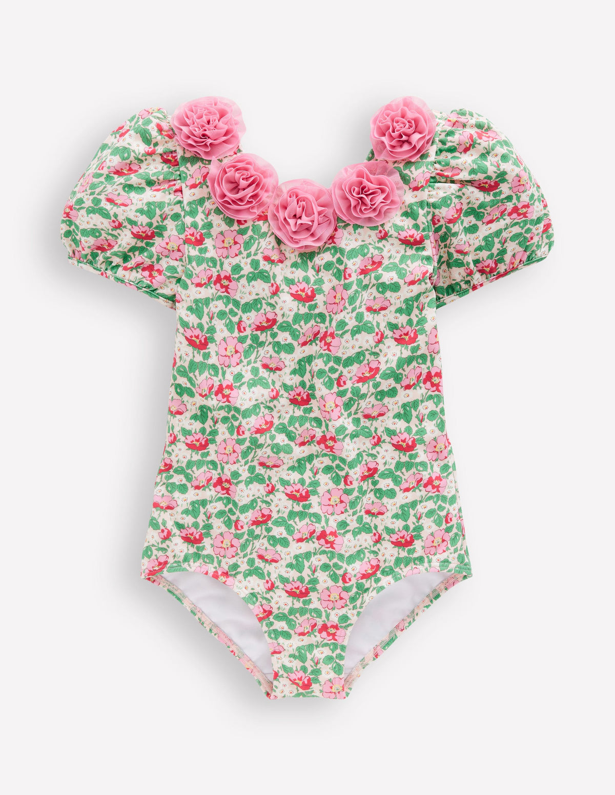 Pretty Scoopback Swimsuit-Chalk Pink Wild Rose - Image 1