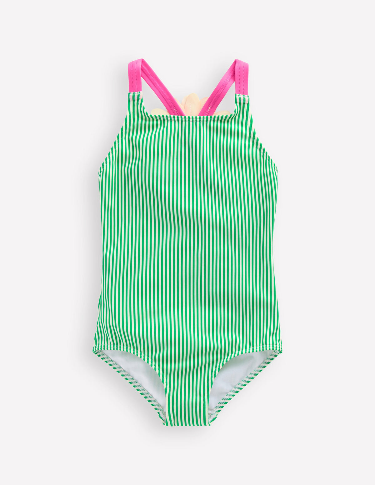 Applique Back Swimsuit-Green Daisy - Image 2