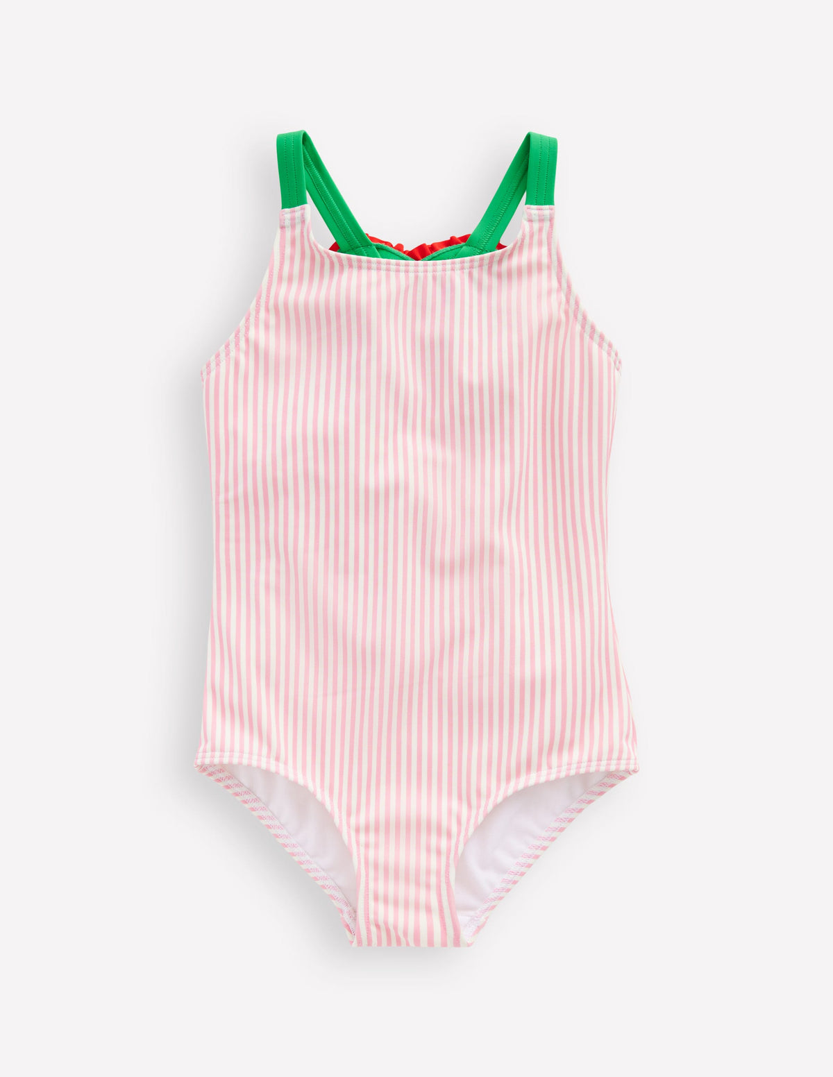 Applique Back Swimsuit-Chalk Pink Heart - Image 1