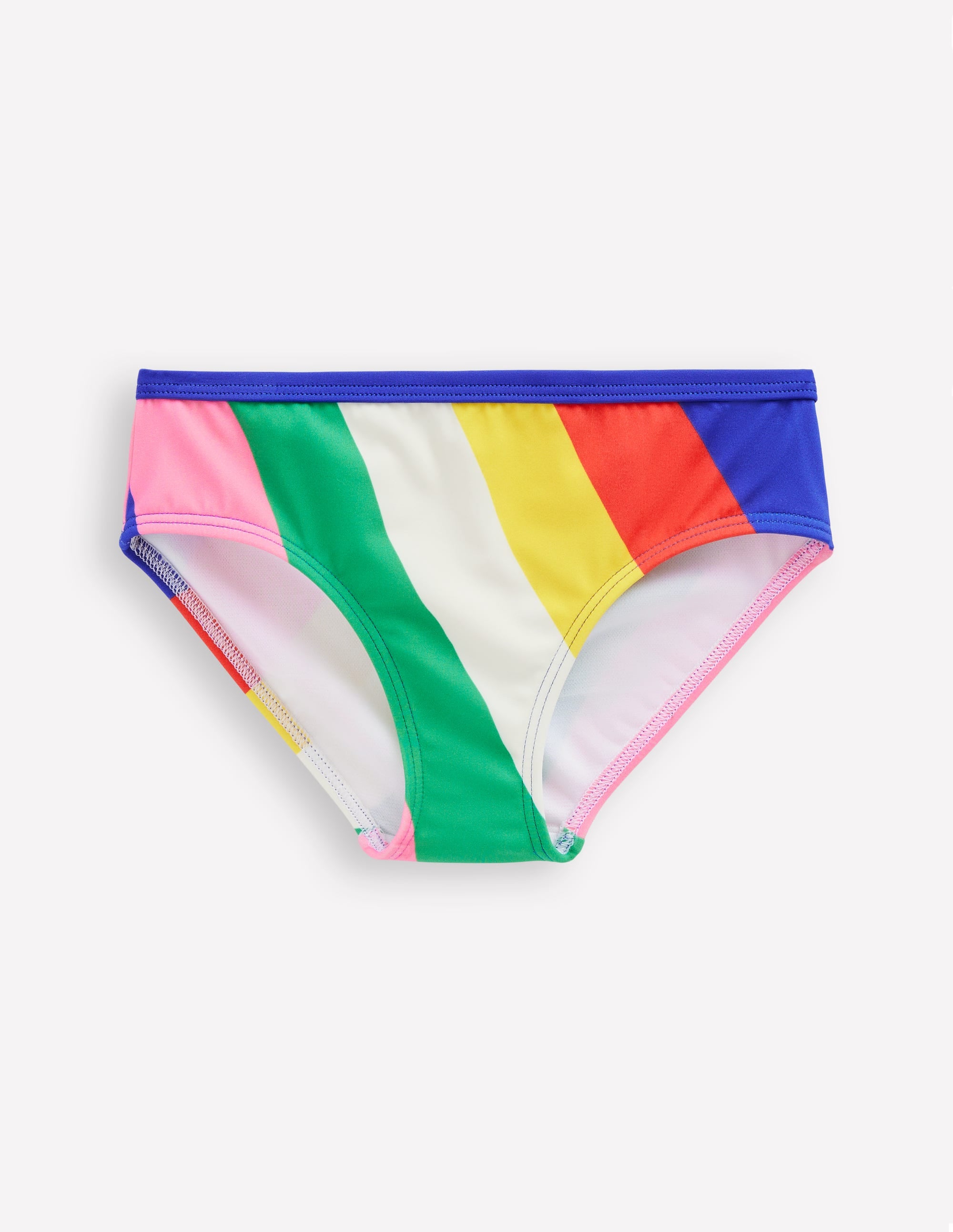 Patterned Bikini Bottoms-Multi Rainbow Swirl - Image 1