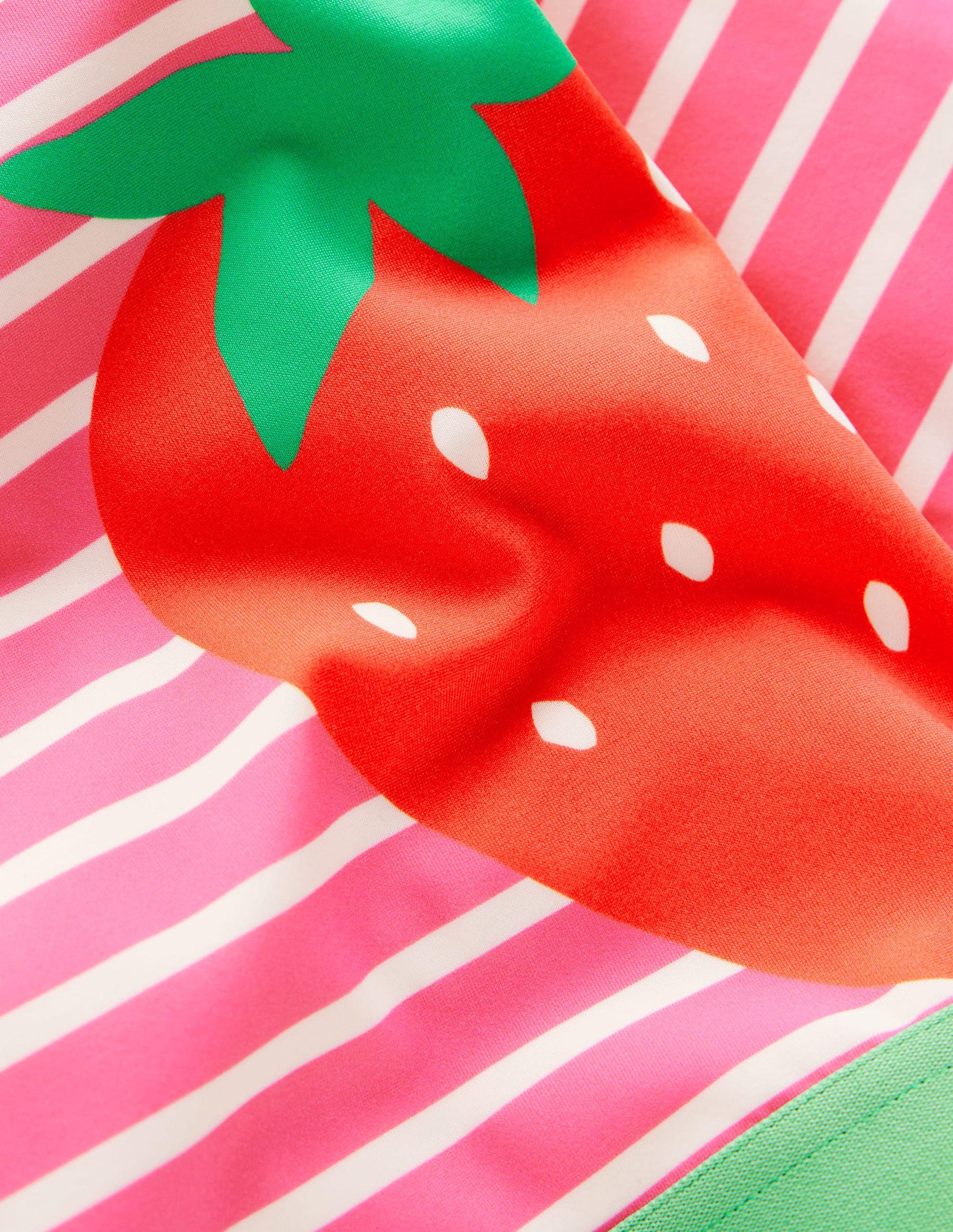 Cropped Rash Vest Set-Strawberry Stripe-3