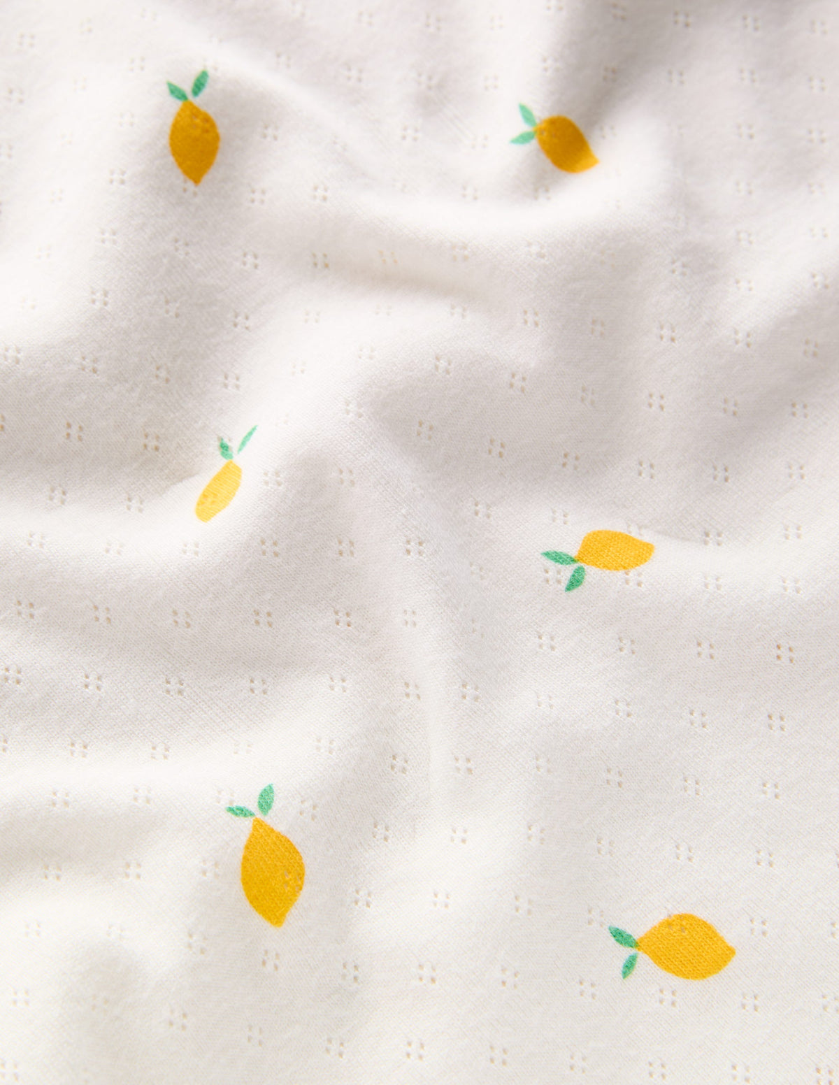Short Sleeve Pointelle Top-Soft Ivory - Image 3
