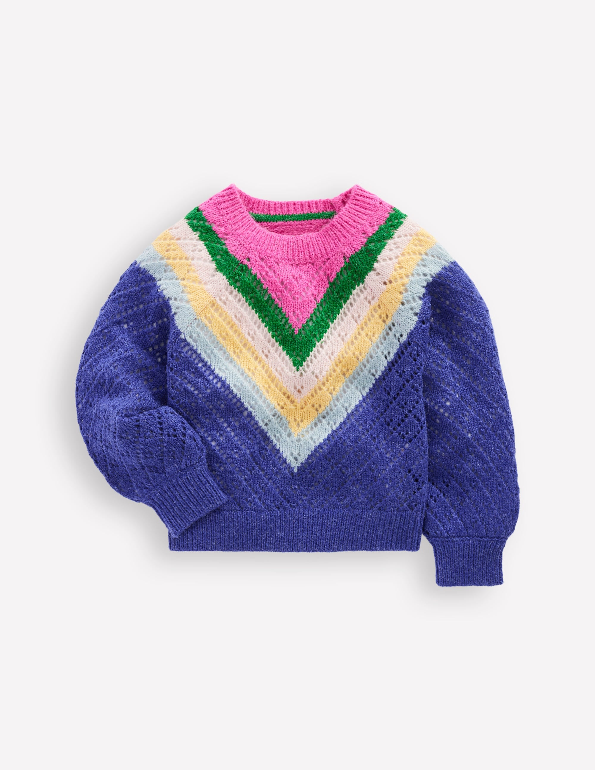 Chevron Jumper-Blue/Pink Chevron - Image 1