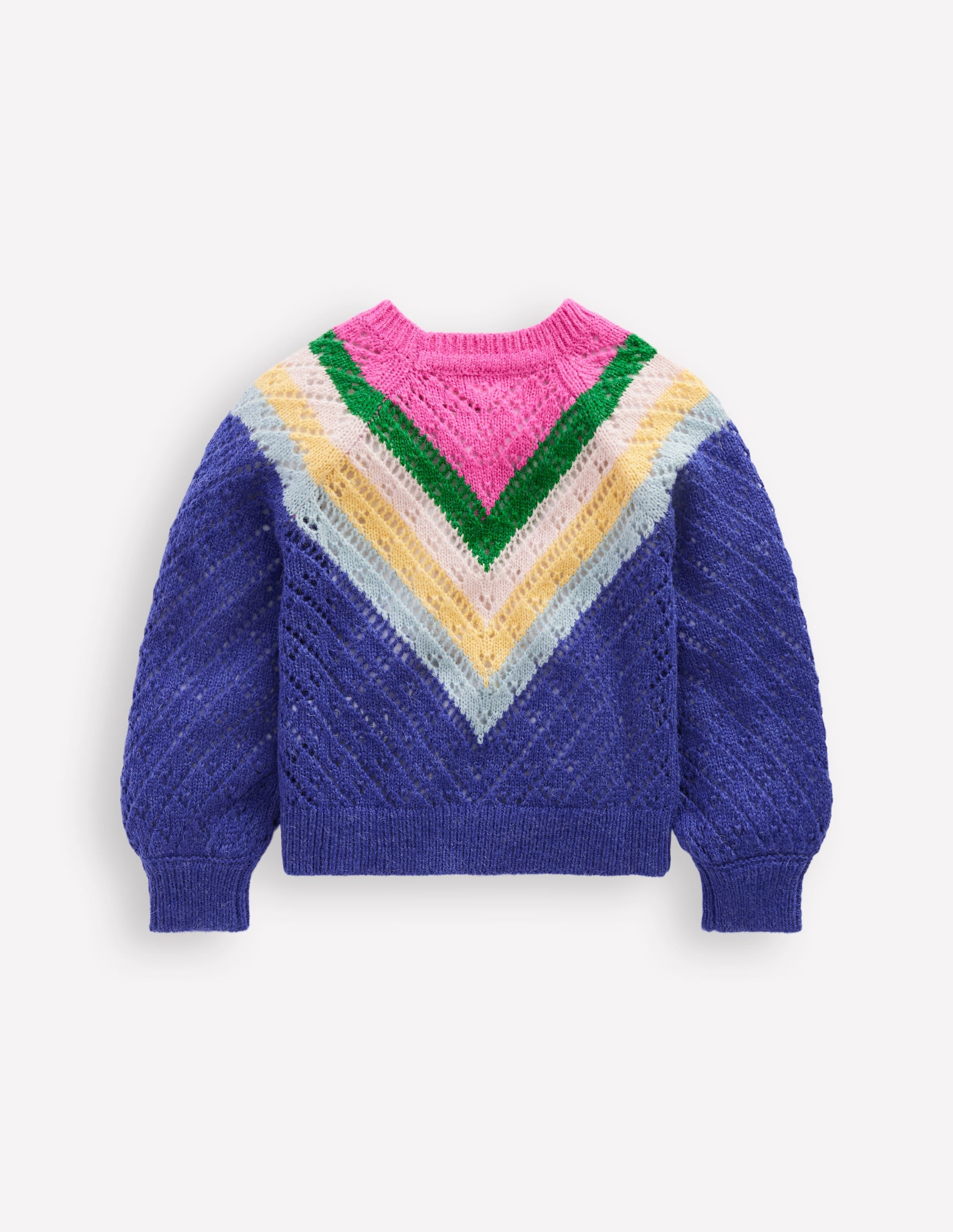 Chevron Jumper-Blue/Pink Chevron - Image 2